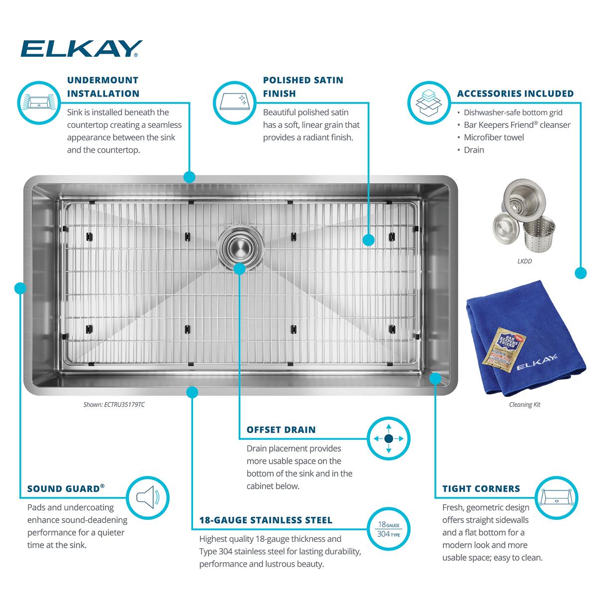 Elkay ECTRU35179TC Kitchen-Sinks - View #6