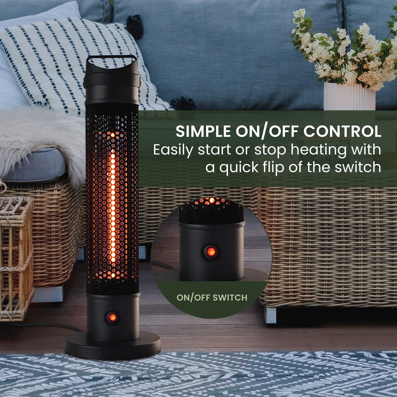 Hanover HAN1056IC-BLK Outdoor-Electric-Patio-Heaters - View #5