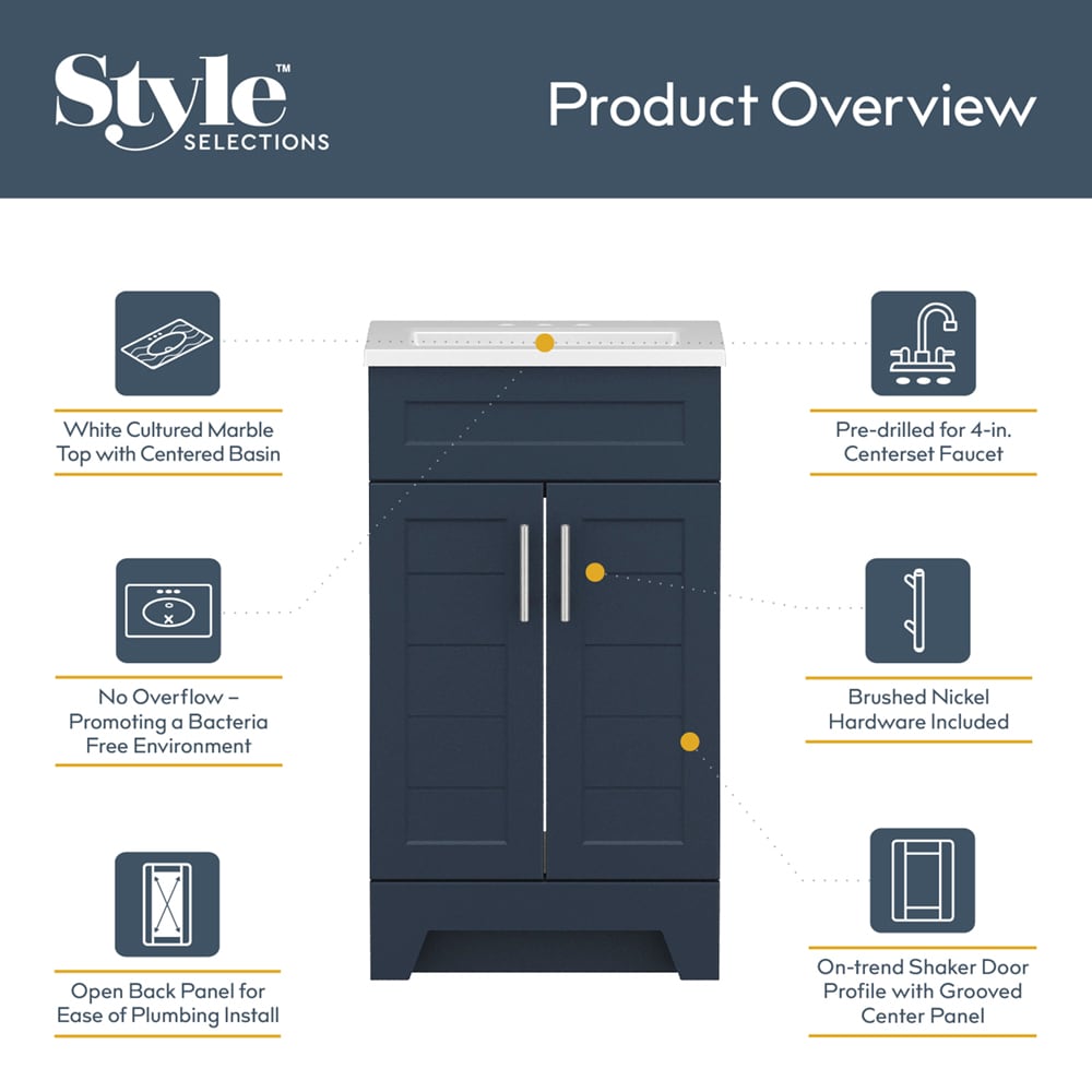 Style Selections C52S18-SS Bath-Vanity-Combo - View #5