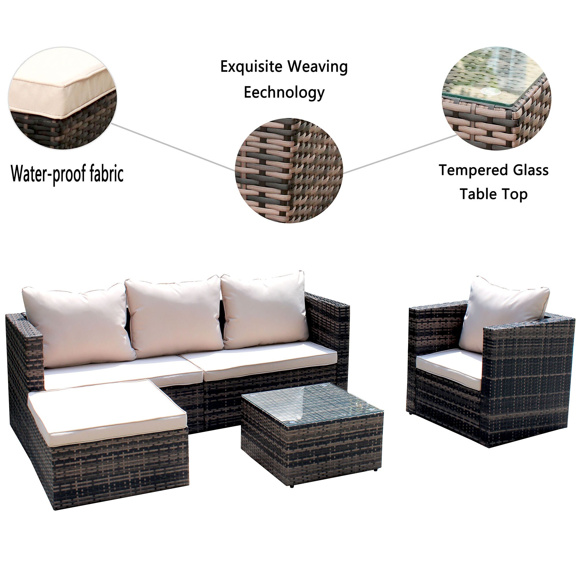 Clihome CL-BHF399BW Patio-Conversation-Sets - View #3