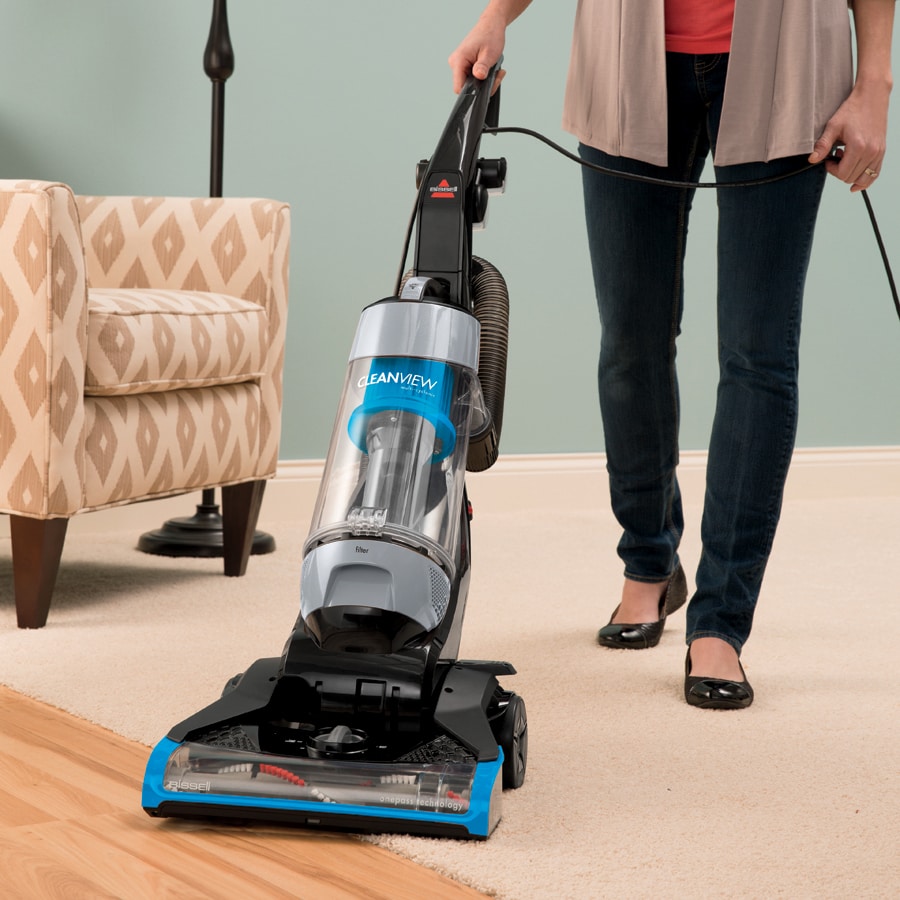 BISSELL CleanView Deluxe Corded Bagless Upright Vacuum at Lowes.com