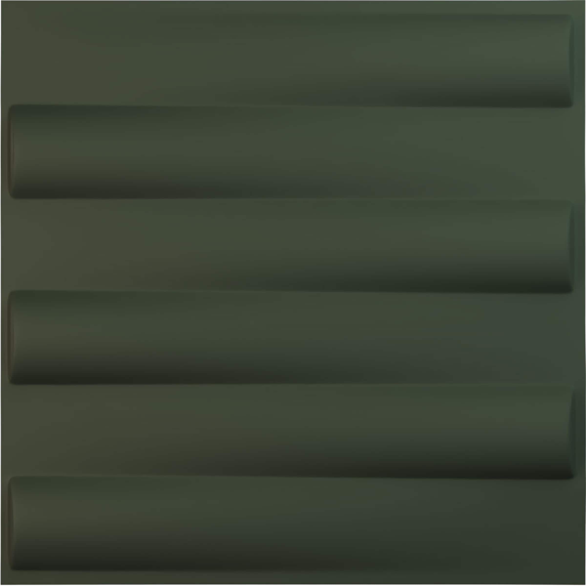Ekena Millwork WP20X20NAGHC-CASE-12 19-5/8-in x 19-5/8-in Embossed Paintable/Stainable Green PVC Wall Panel ( 12 -Pack, Covers 32.04-sq ft )