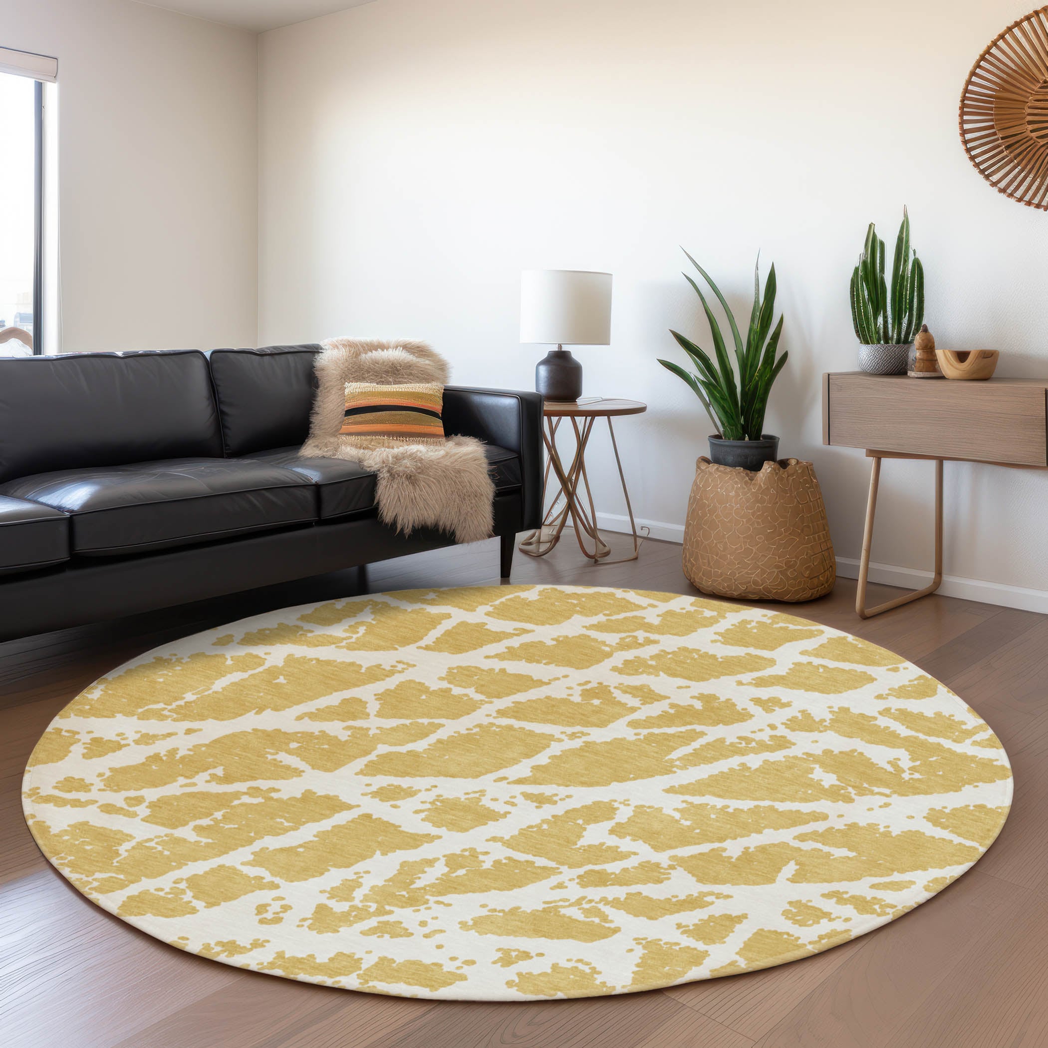 Addison Rugs AMF514BG8X10 Mayfield AMF514BG 8 x 10 (ft) Loomed Polyester Beige Rectangular Indoor Abstract Machine washable Area rug