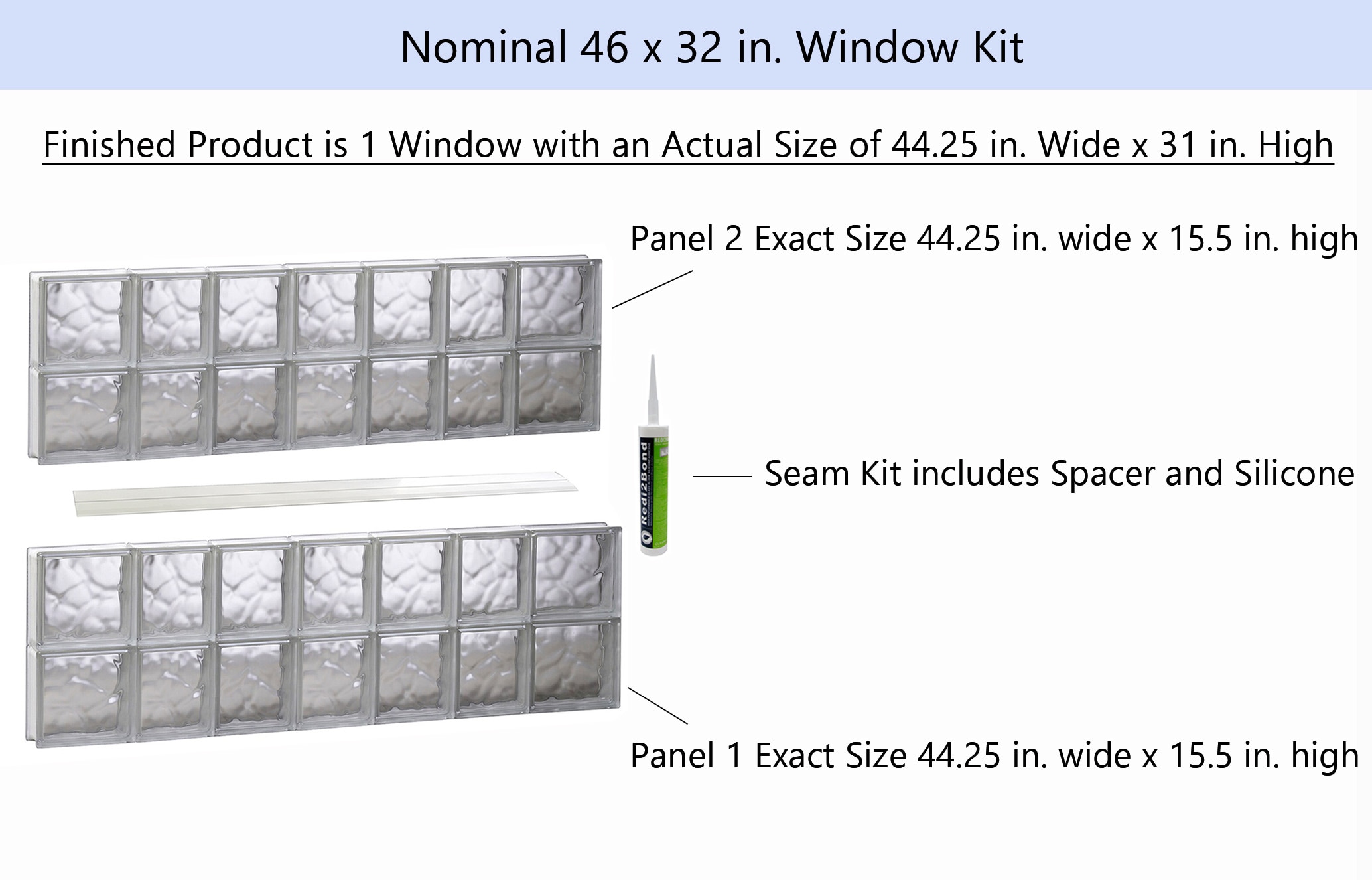 REDI2SET S4632DC Glass-Block-Windows - View #2