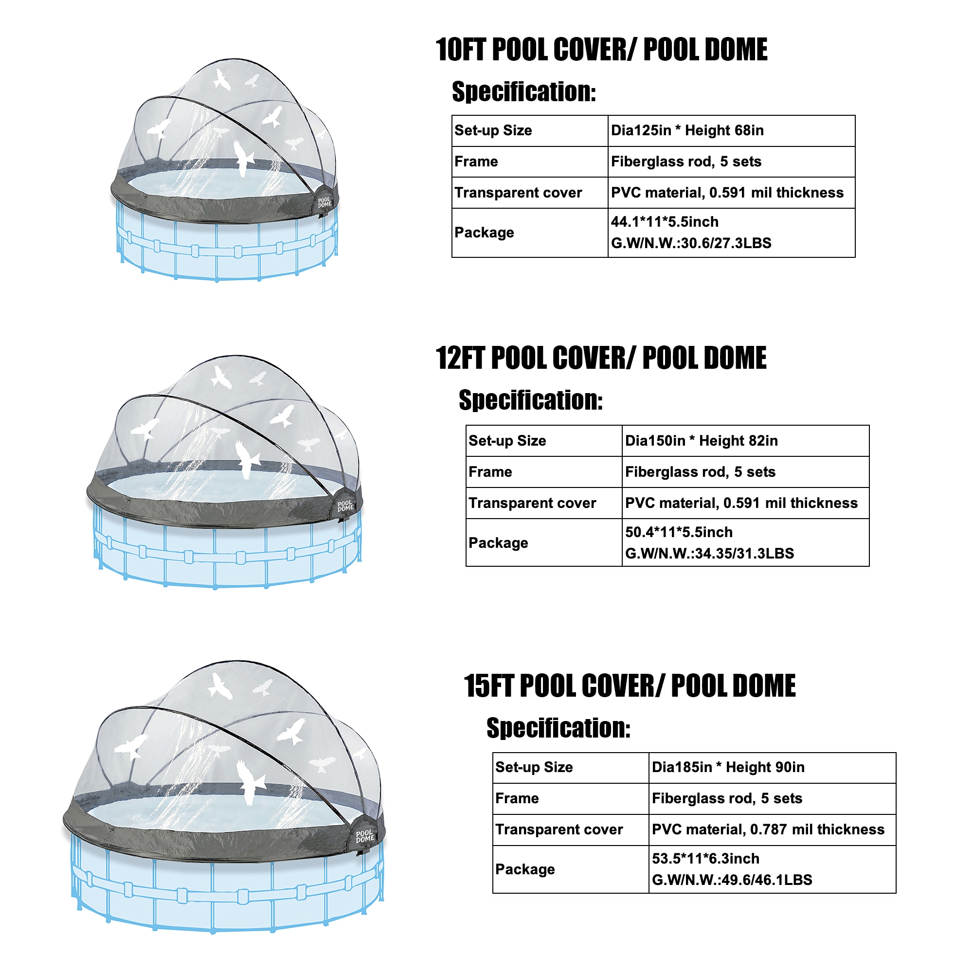Huluwat DJ-9P399054 Pool-Covers - View #2