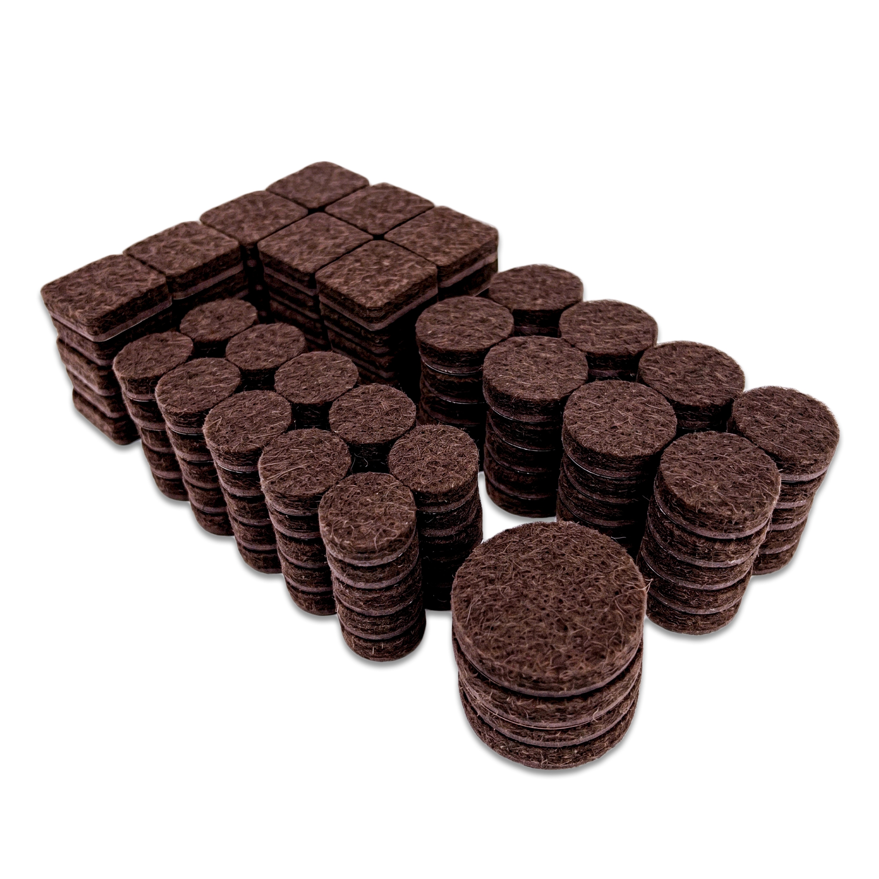 Super Sliders 134 -Pack Assorted Brown Assorted Felt furniture pads