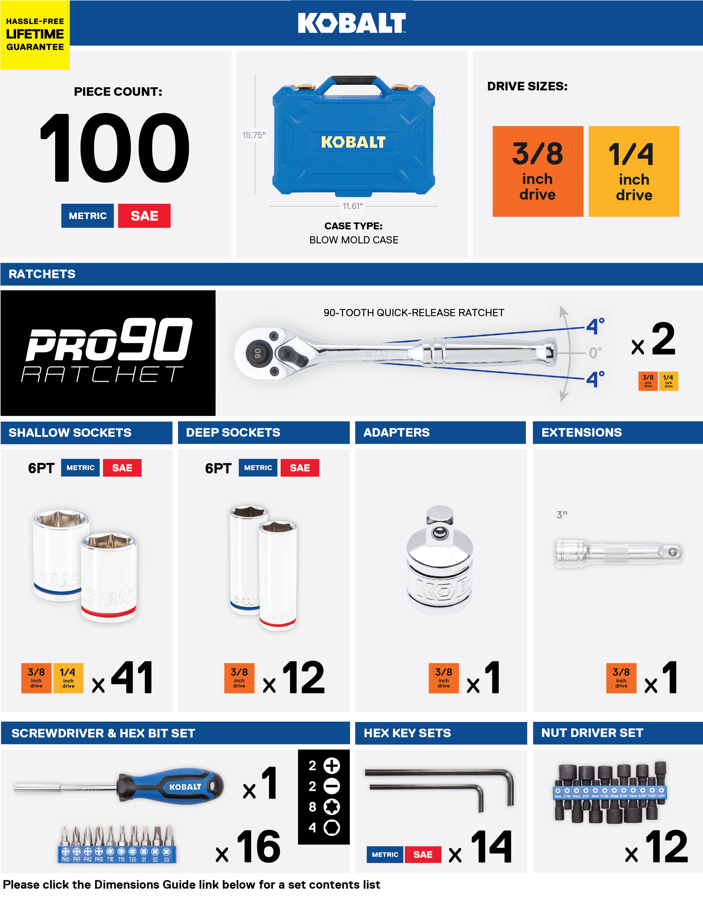 Kobalt 81690 Mechanics-Tool-Sets - View #8