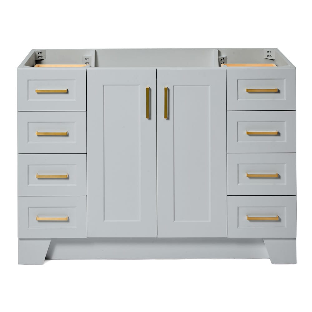 ARIEL Q048S-BC-GRY Taylor 48-in Gray Bathroom Vanity Base Cabinet without Top