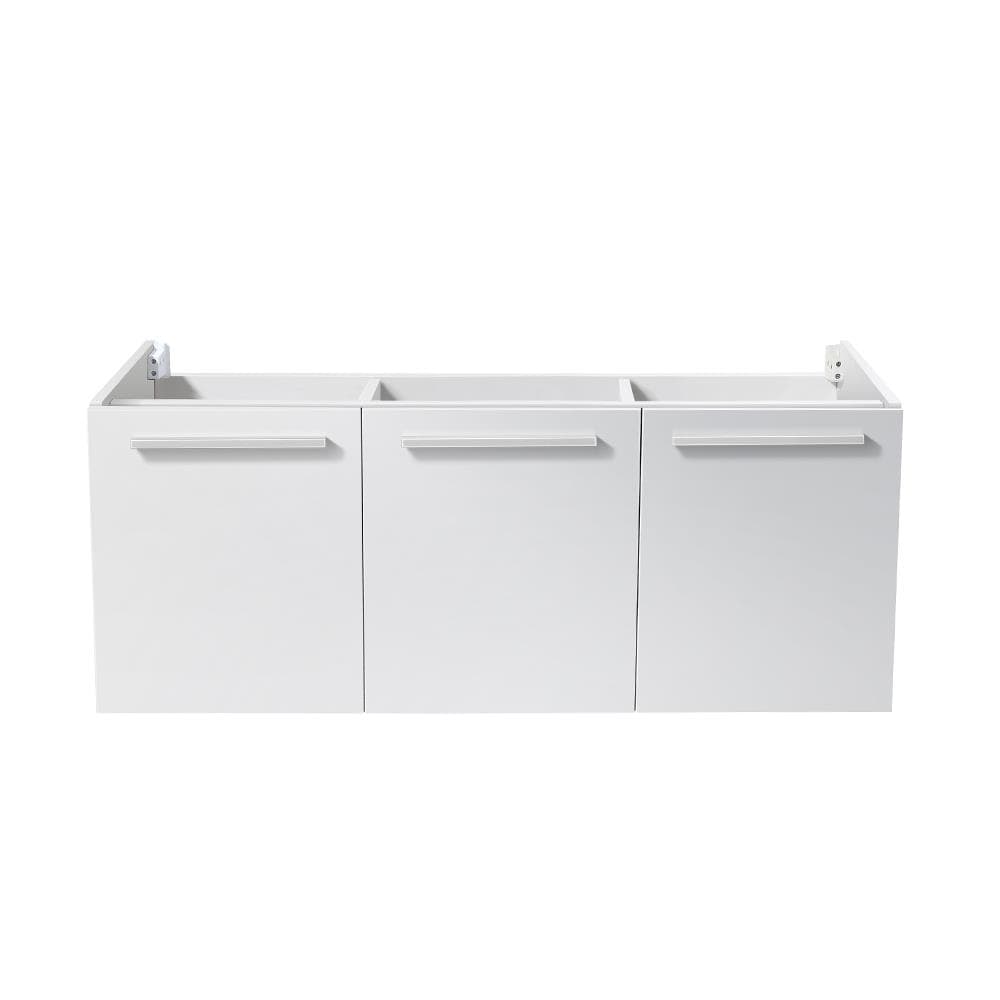 Fresca FCB8092WH Vista 48-in White Floating Bathroom Vanity Base Cabinet without Top