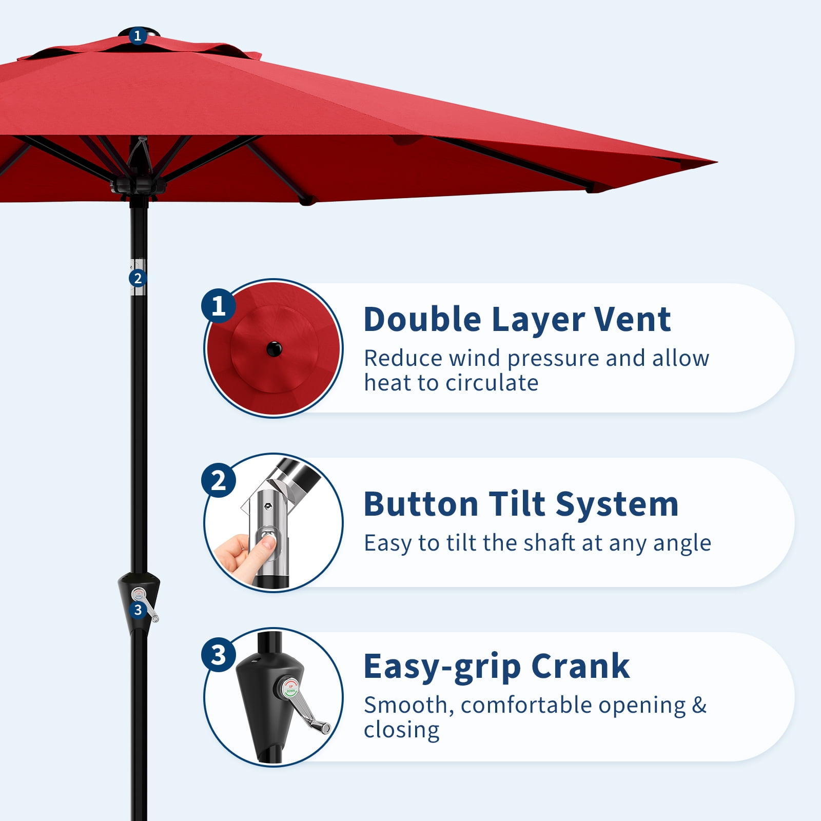 GAOMON LSPPJOK-Q5BX3U9FPS Umbrellas-2 - View #7