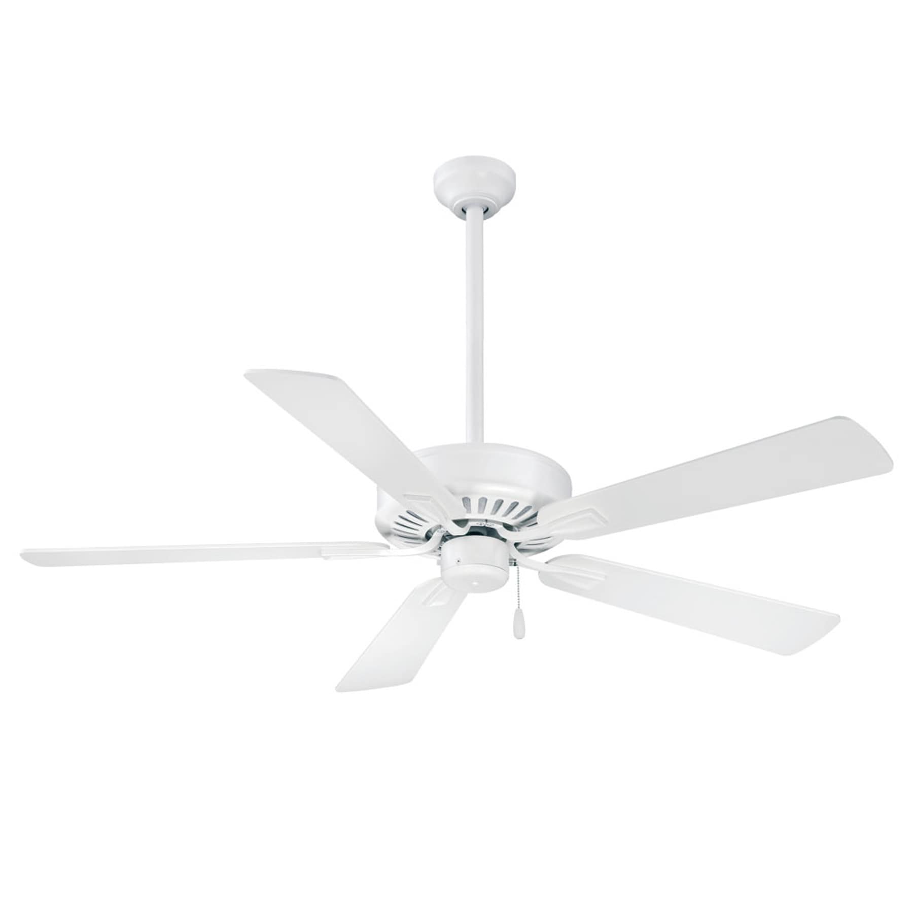 Minka Aire F556-WHF Contractor Plus 52-in Flat White with Flat White Blades Ceiling Fan Without Light ( 5 -Blade )