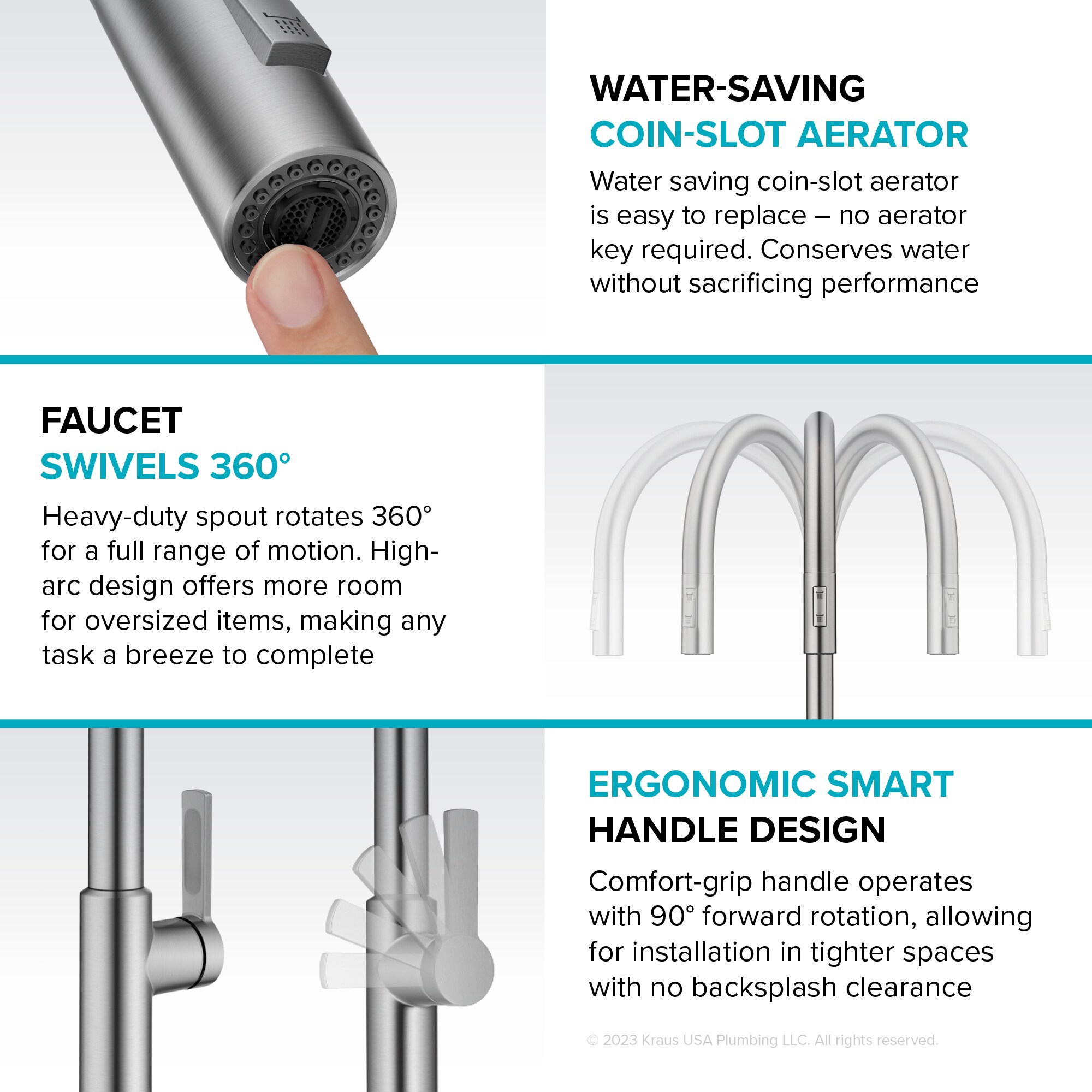 Kraus KPF-2821SFS-DP02SFS Kitchen-Faucets - View #10