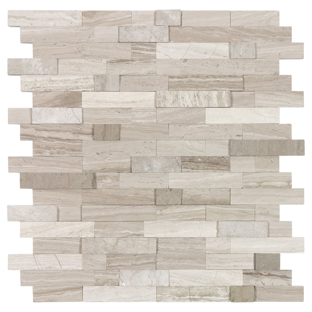 Peel&Stick Mosaics Rustic Dune Beige 12-in x 12-in Multi-finish Natural ...