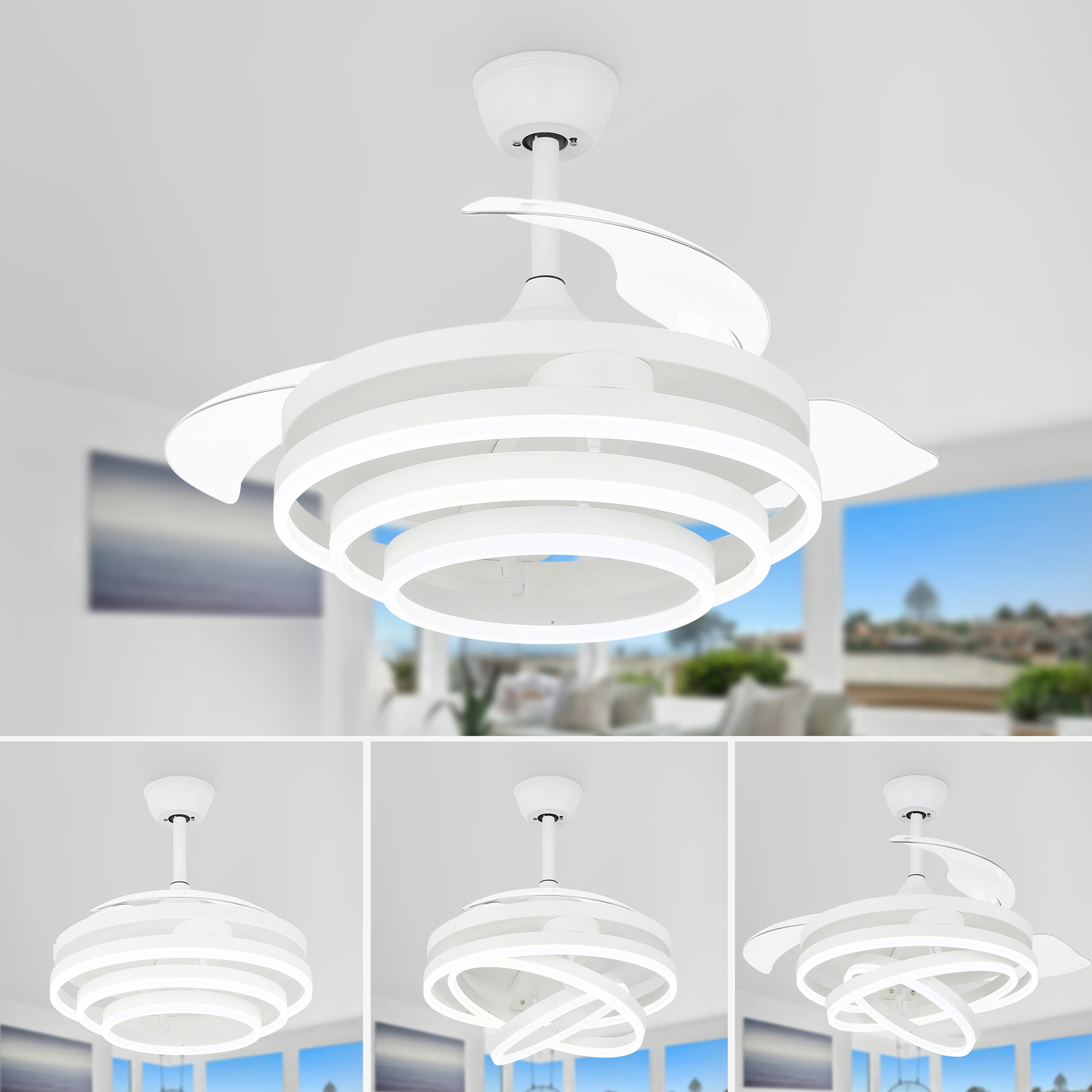 Oaks Decor DC4264-W Ceiling-Fans - View #3