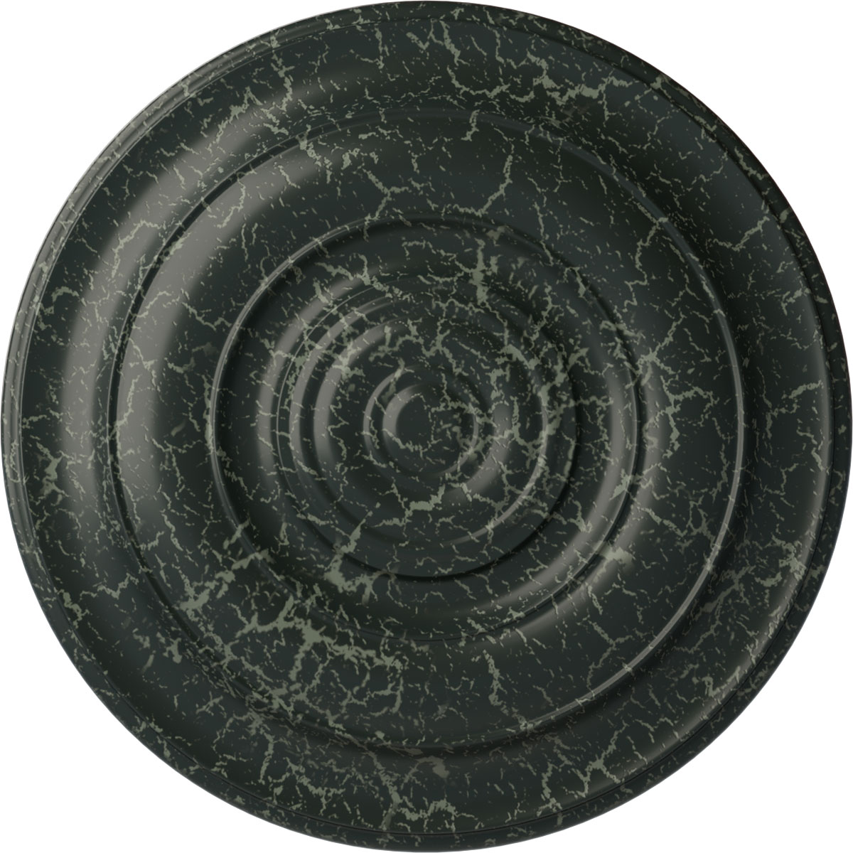 Ekena Millwork CM18NIPTC Niobe 18-in W x 18-in L Painted Turtle Crackle Polyurethane Whole Ceiling Medallion