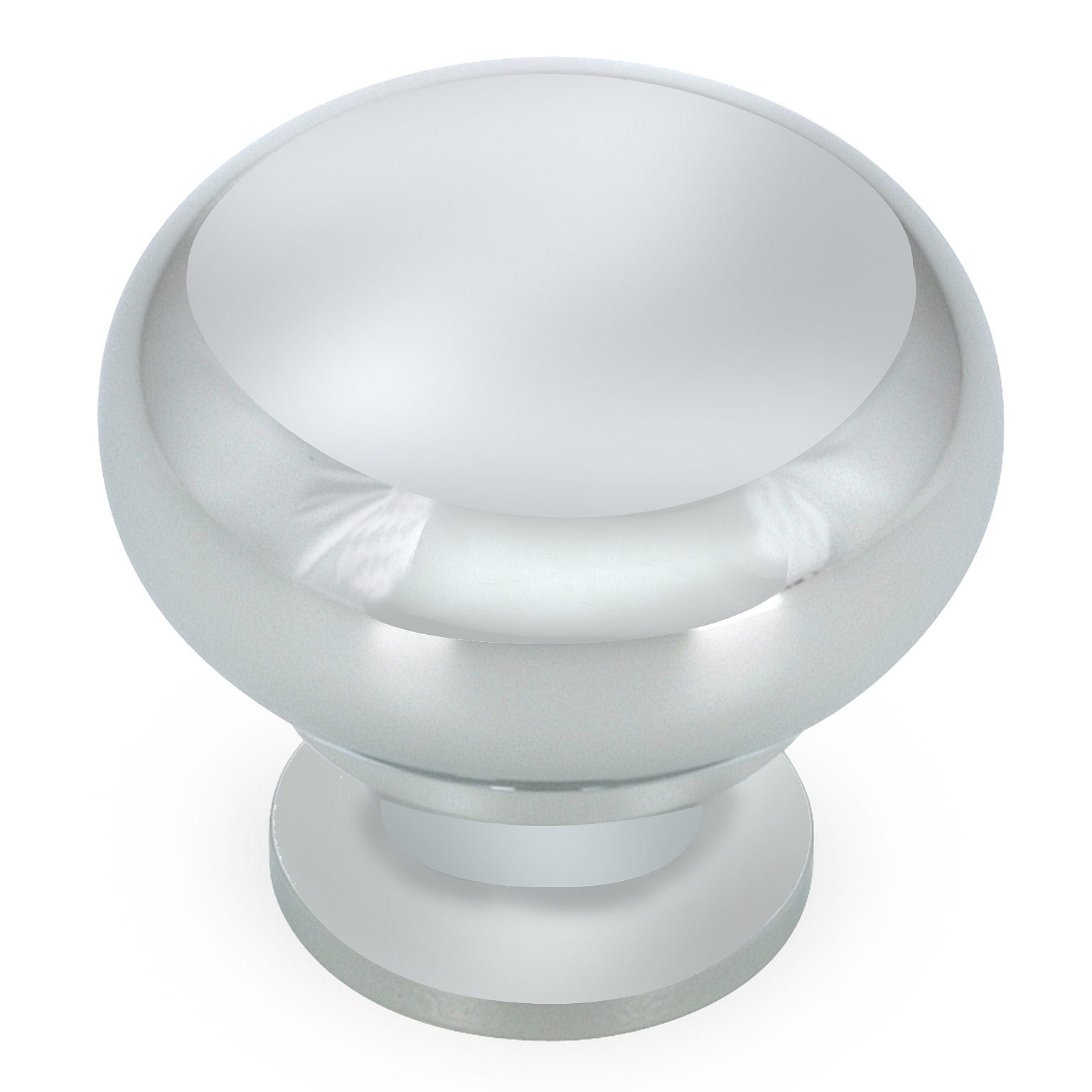 Richelieu BP4923174 Varennes 1-1/4-in Matte Chrome Mushroom Traditional Cabinet Knob