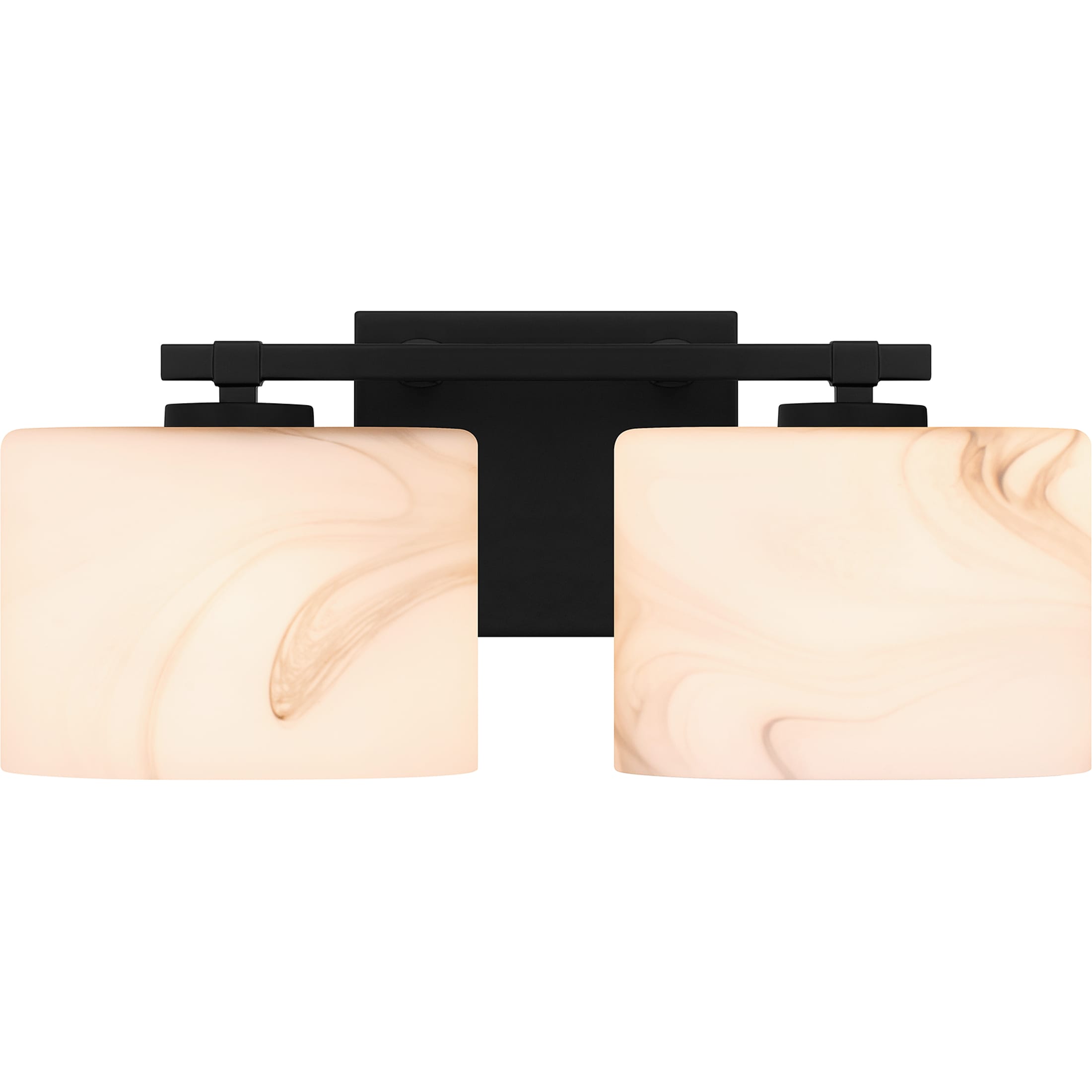 Quoizel MTH8615MBK Mather 15-in 2 -Light Matte Black Transitional Vanity light