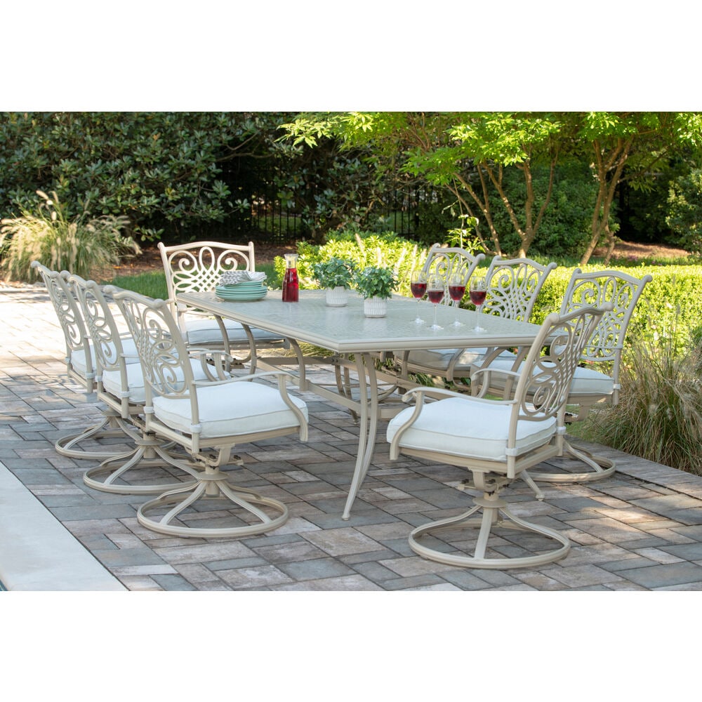 Hanover TRADDNSD9PCSW8-BE Patio-Dining-Sets - View #11