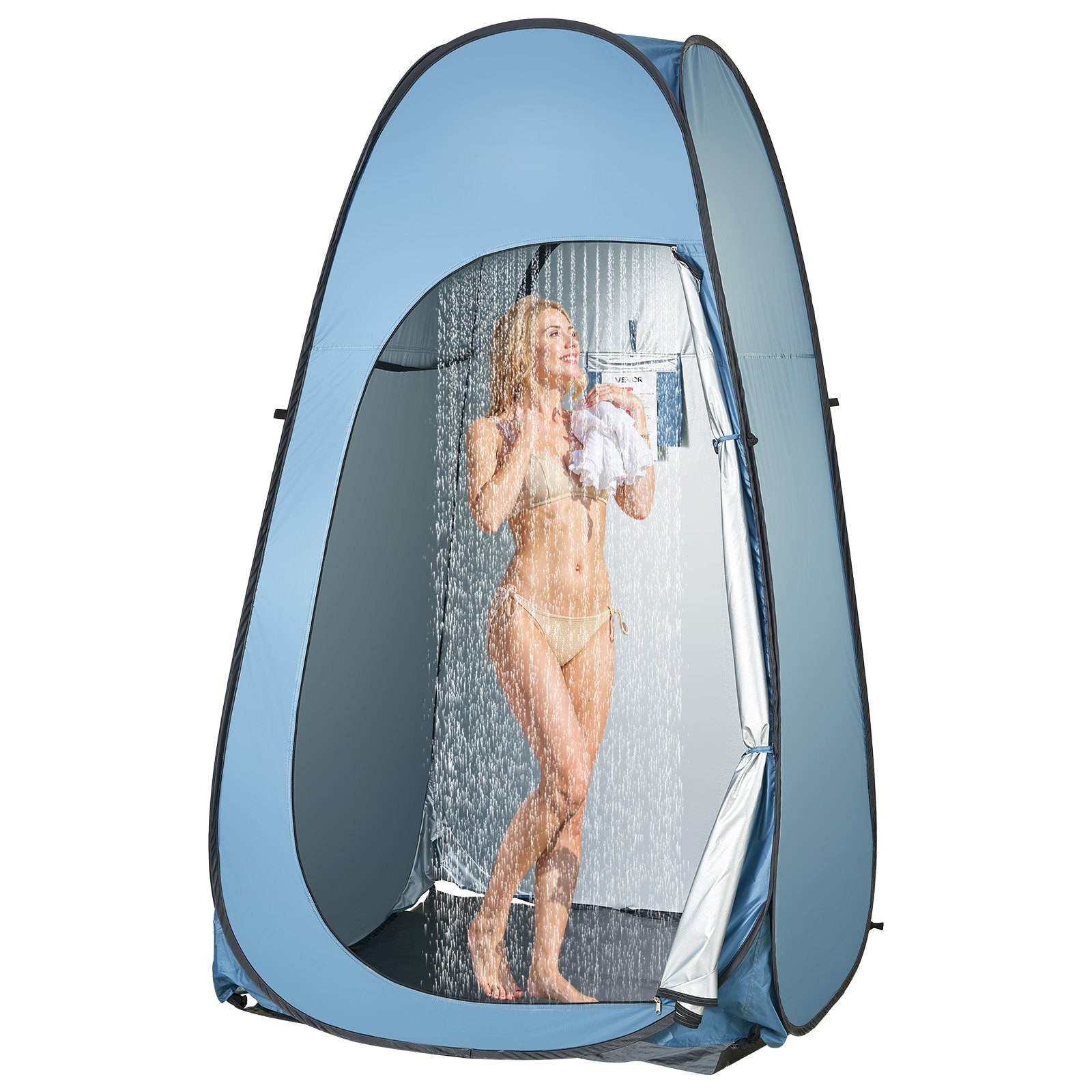 GIVIMO 48x48x84-in Pop Up Portable Shower Tent with Hanging Bag 190T Polyester Privacy Shelter for Camping