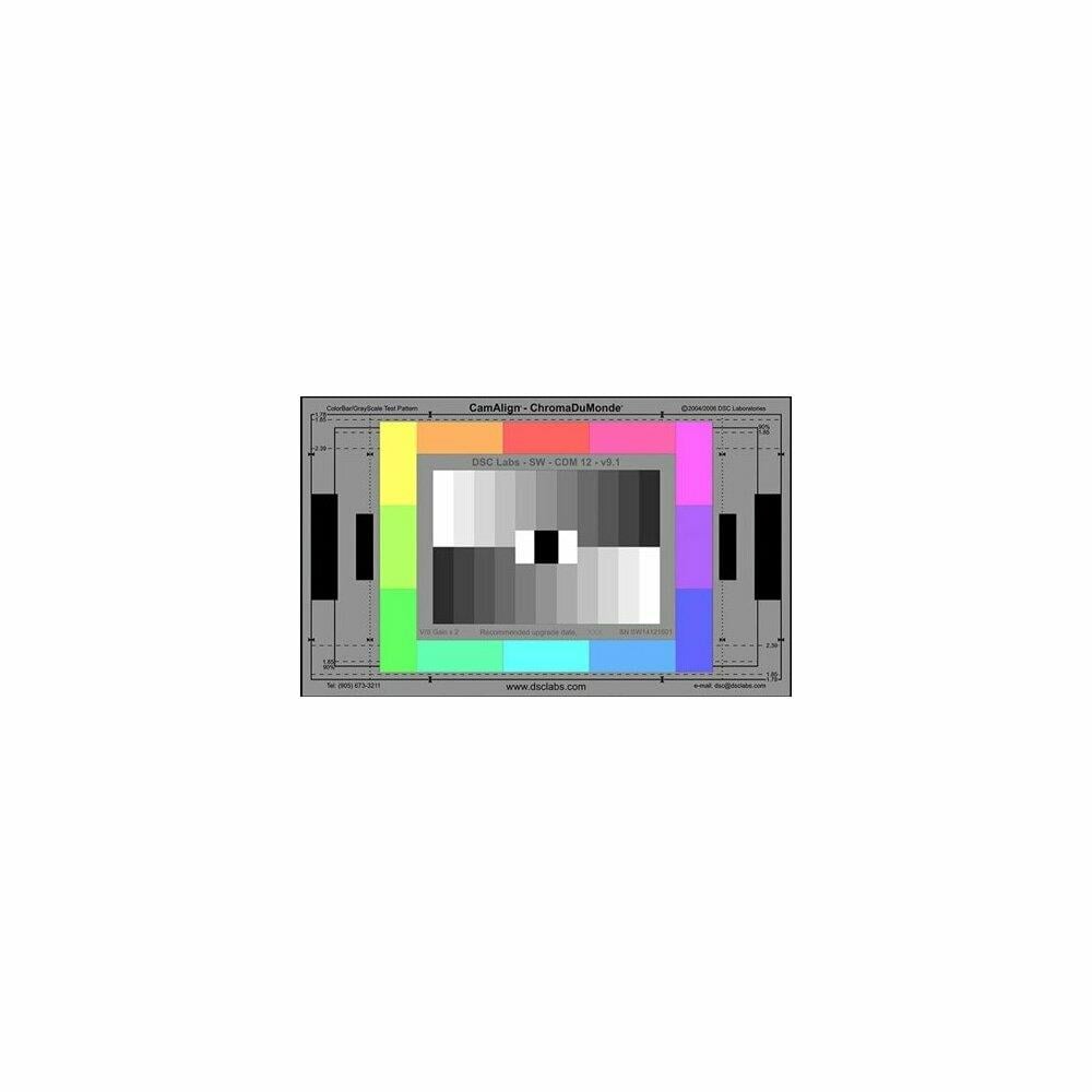  TCNCD342991 DSC Laboratories DSCL-CDM12-STD 21.3 x 13 in. ChromaDuMonde 12 Video Test Chart- Standard