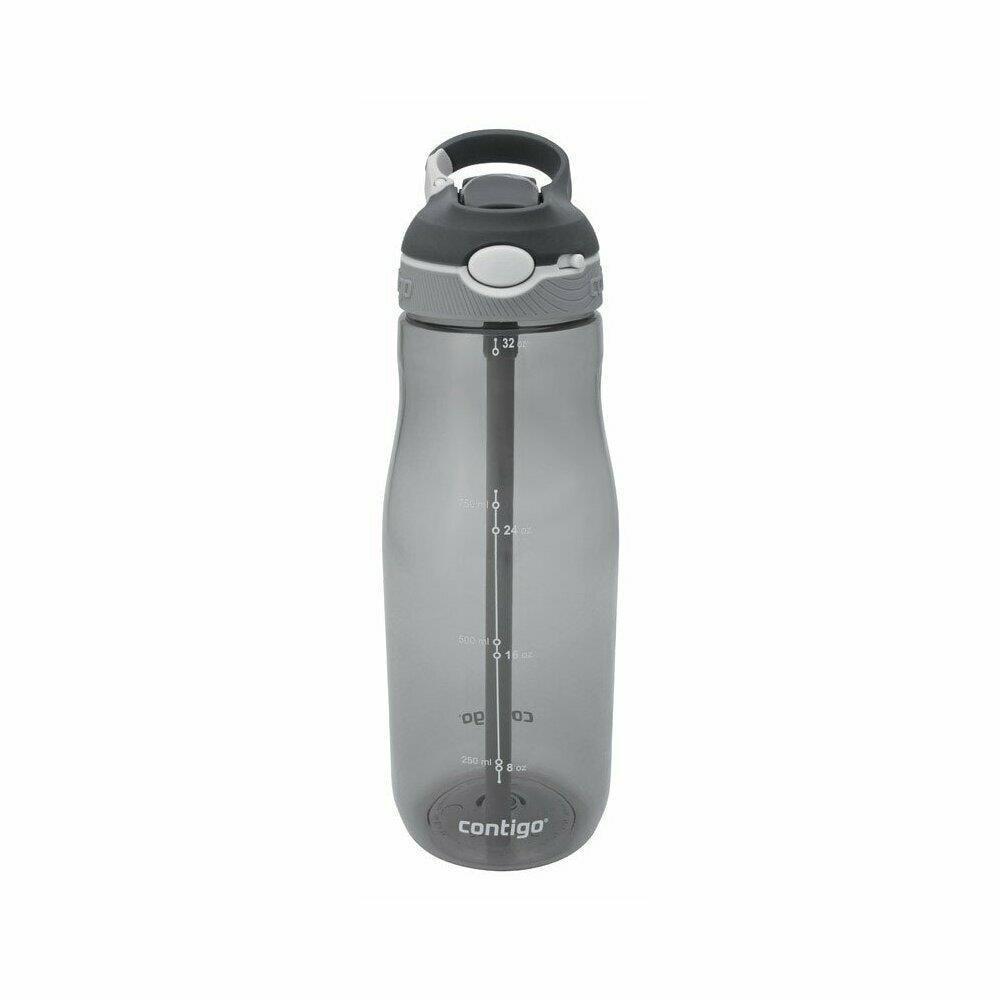 Contigo Contigo 6507602 32 oz BPA Free Autospout Gray Plastic Travel Water  Bottle at