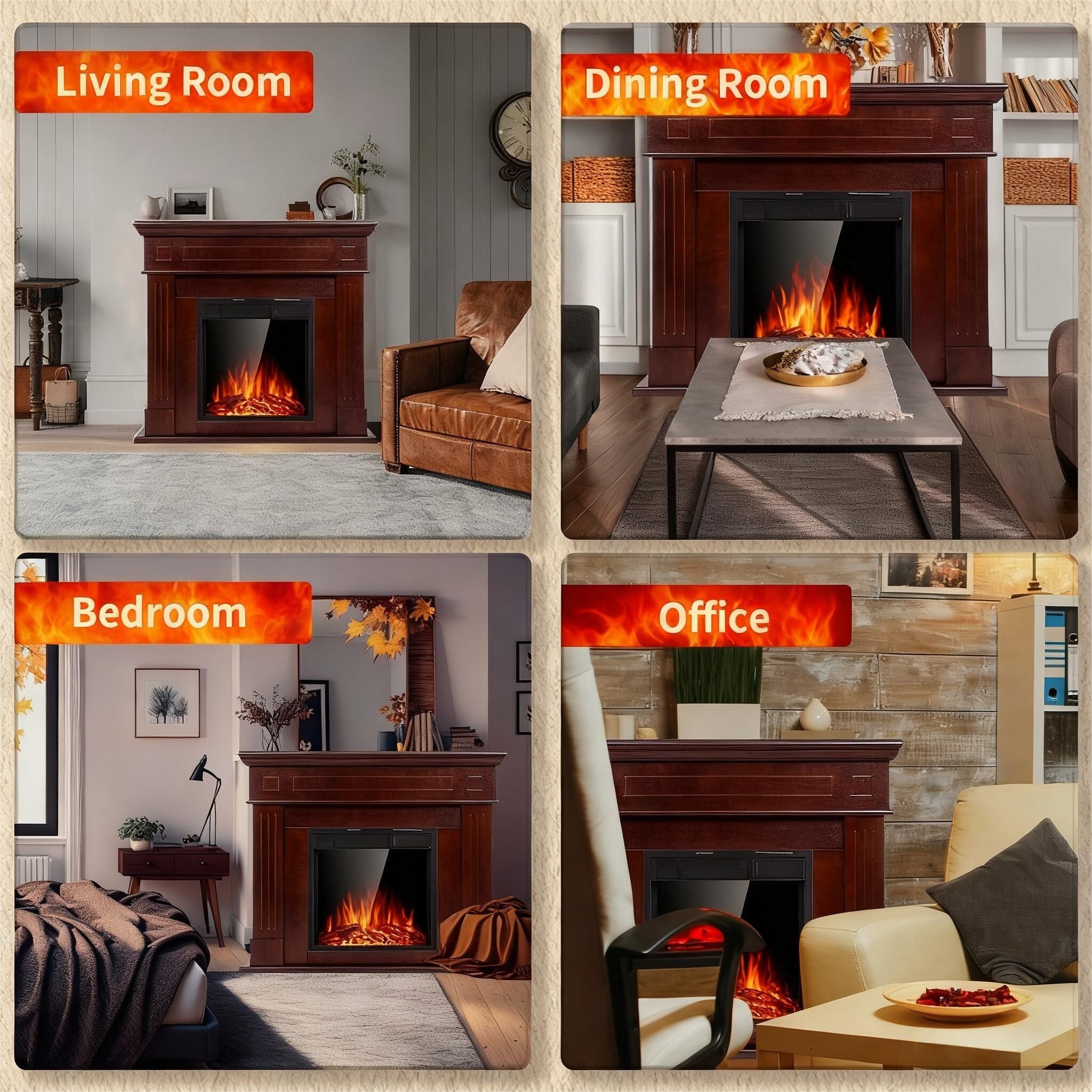 COWSAR LSRW-SM27BR-M225 Electric-Fireplaces - View #8