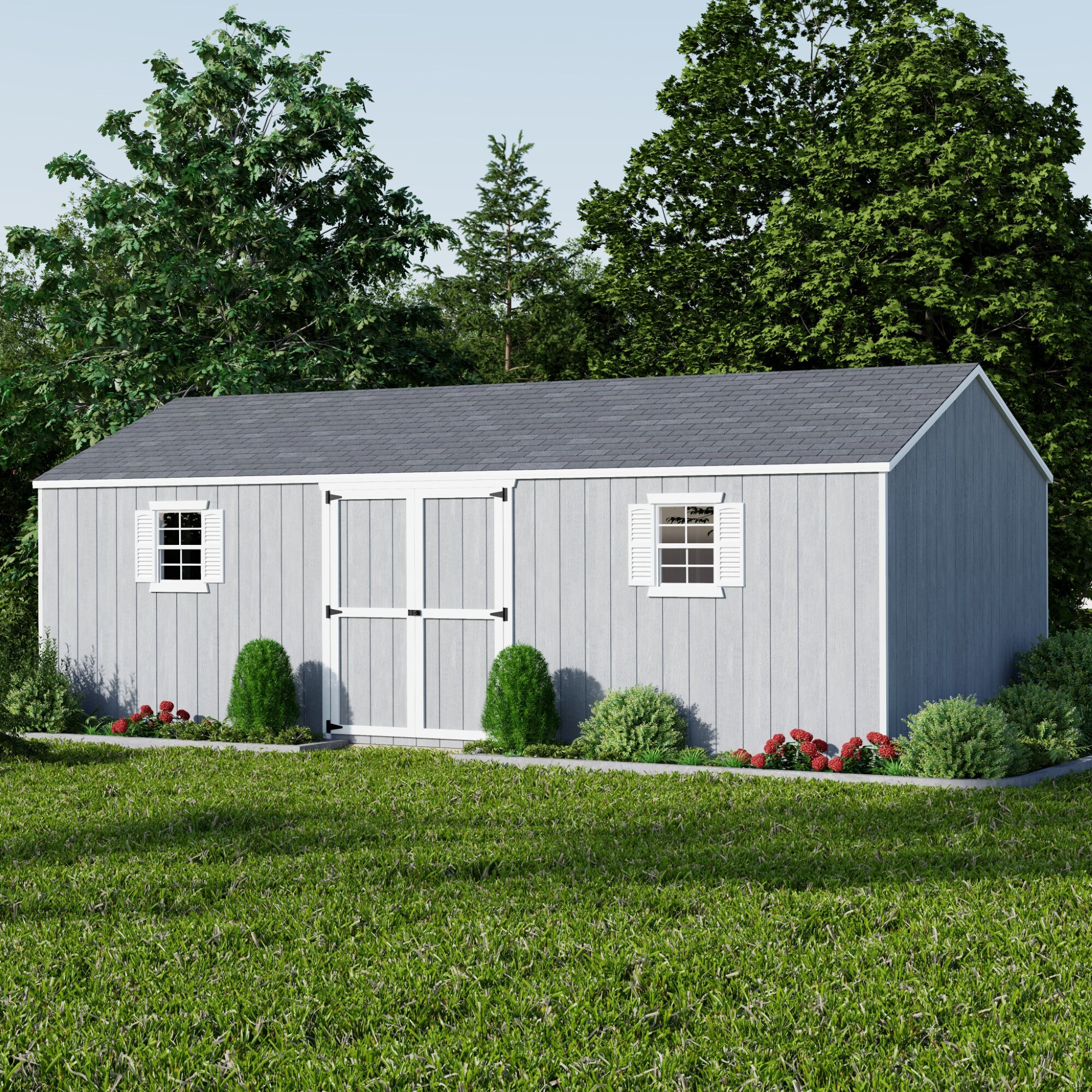 Little Cottage Co 12X24 VWS-PC-FK Wood-Storage-Buildings - View #2