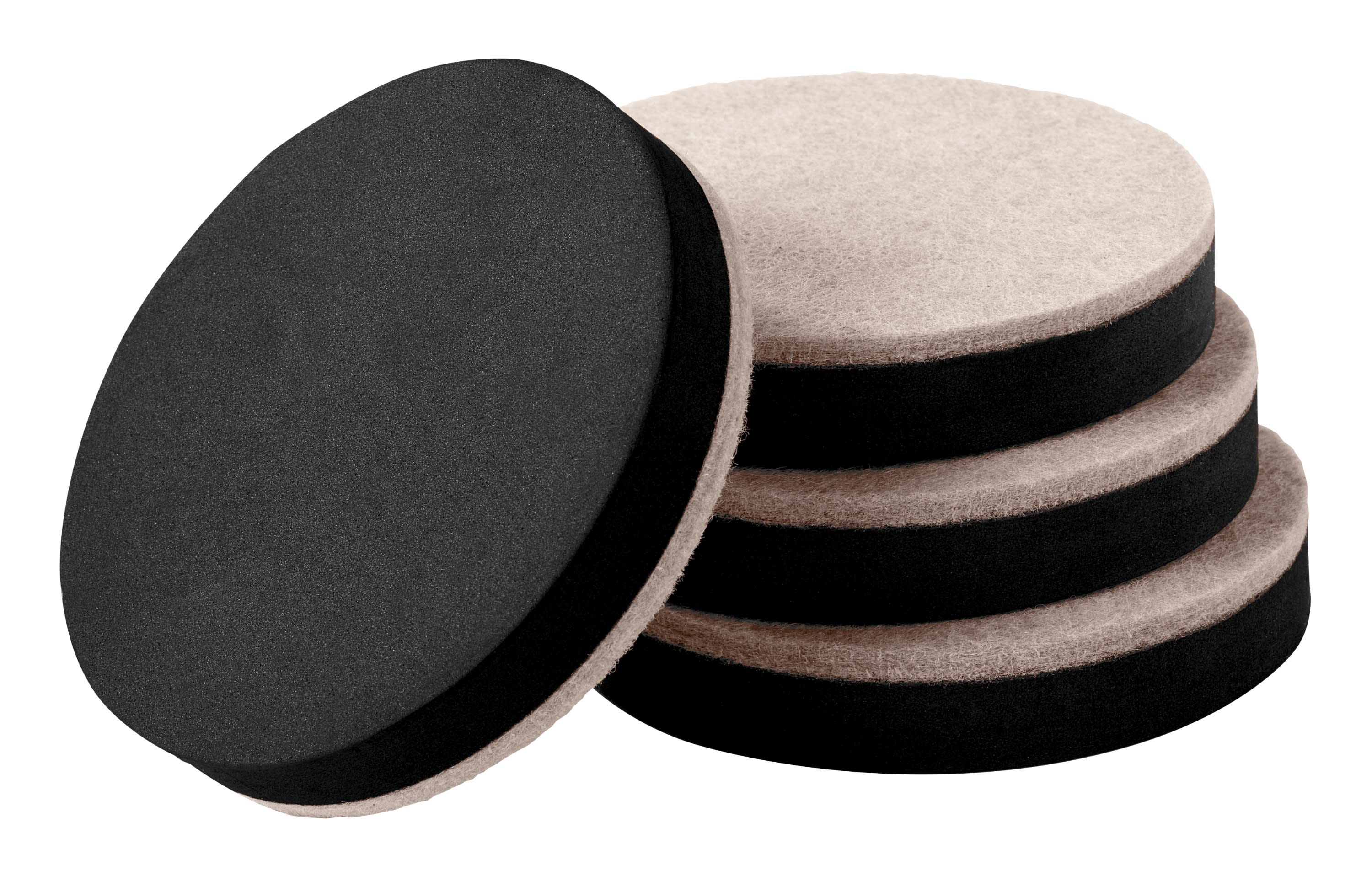 Scotch 4-Pack 3-1/2 In Round Felt Hard Surface Furniture Slider in the ...