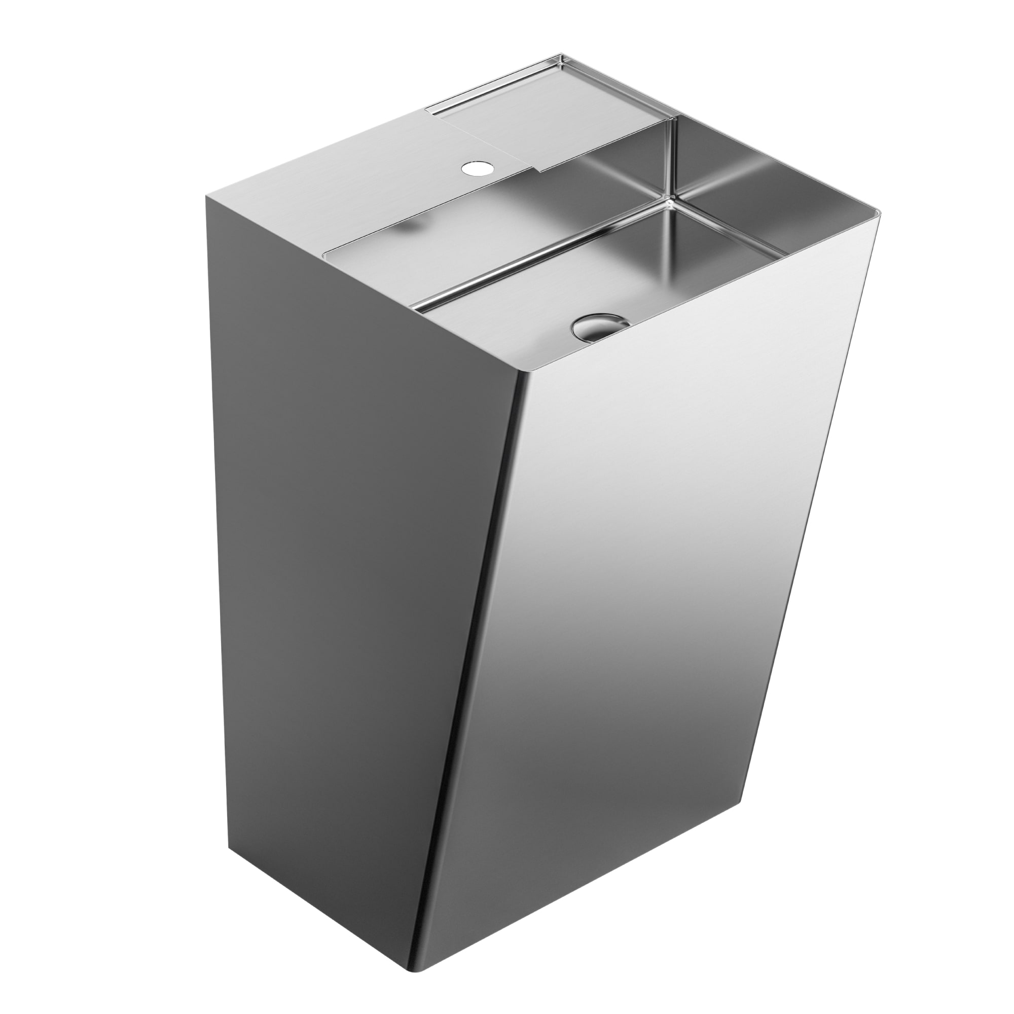 Karran CCP500SS Complete-Pedestal-Lavatories - View #2