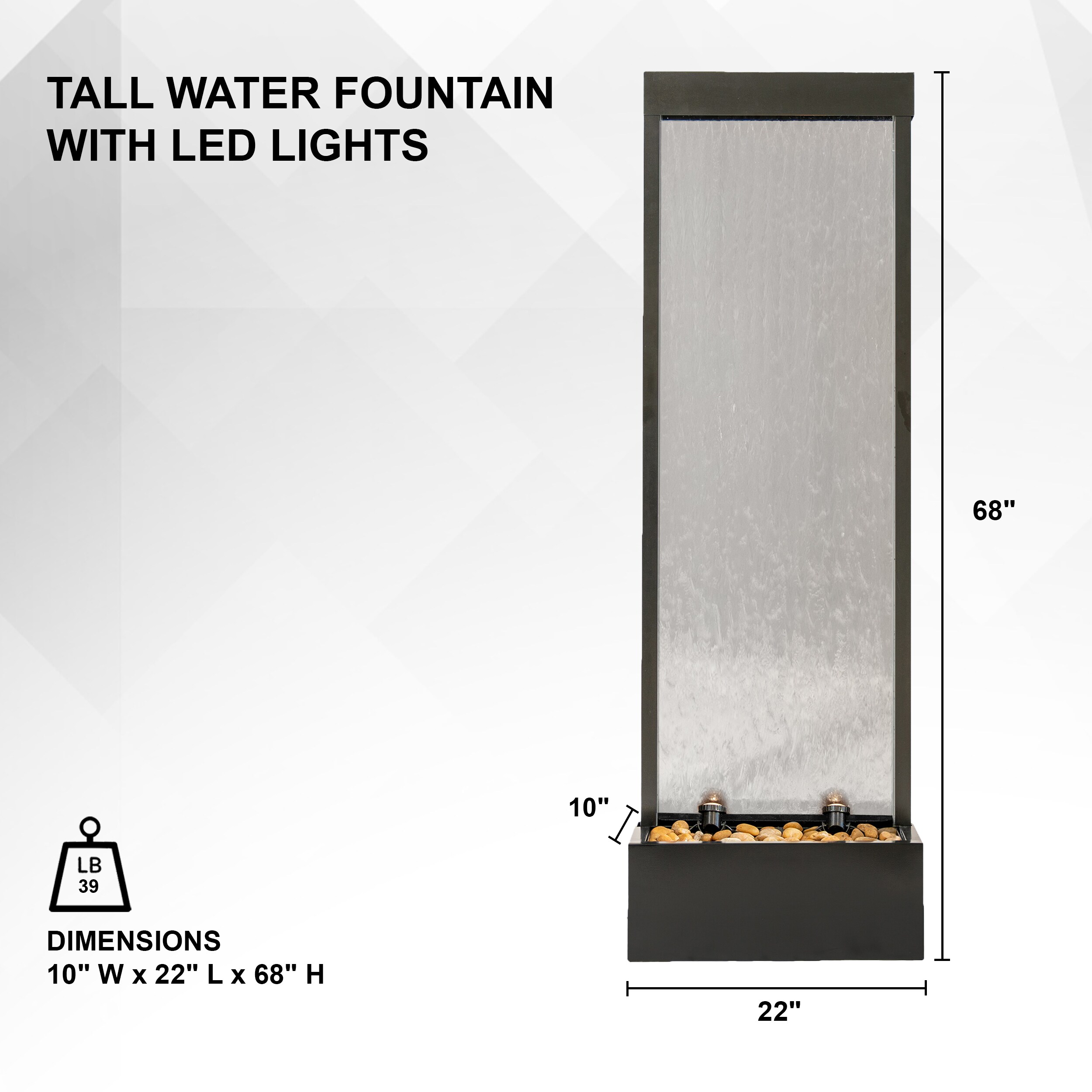 XBrand LWSE1499BK3 Indoor-Fountains - View #8