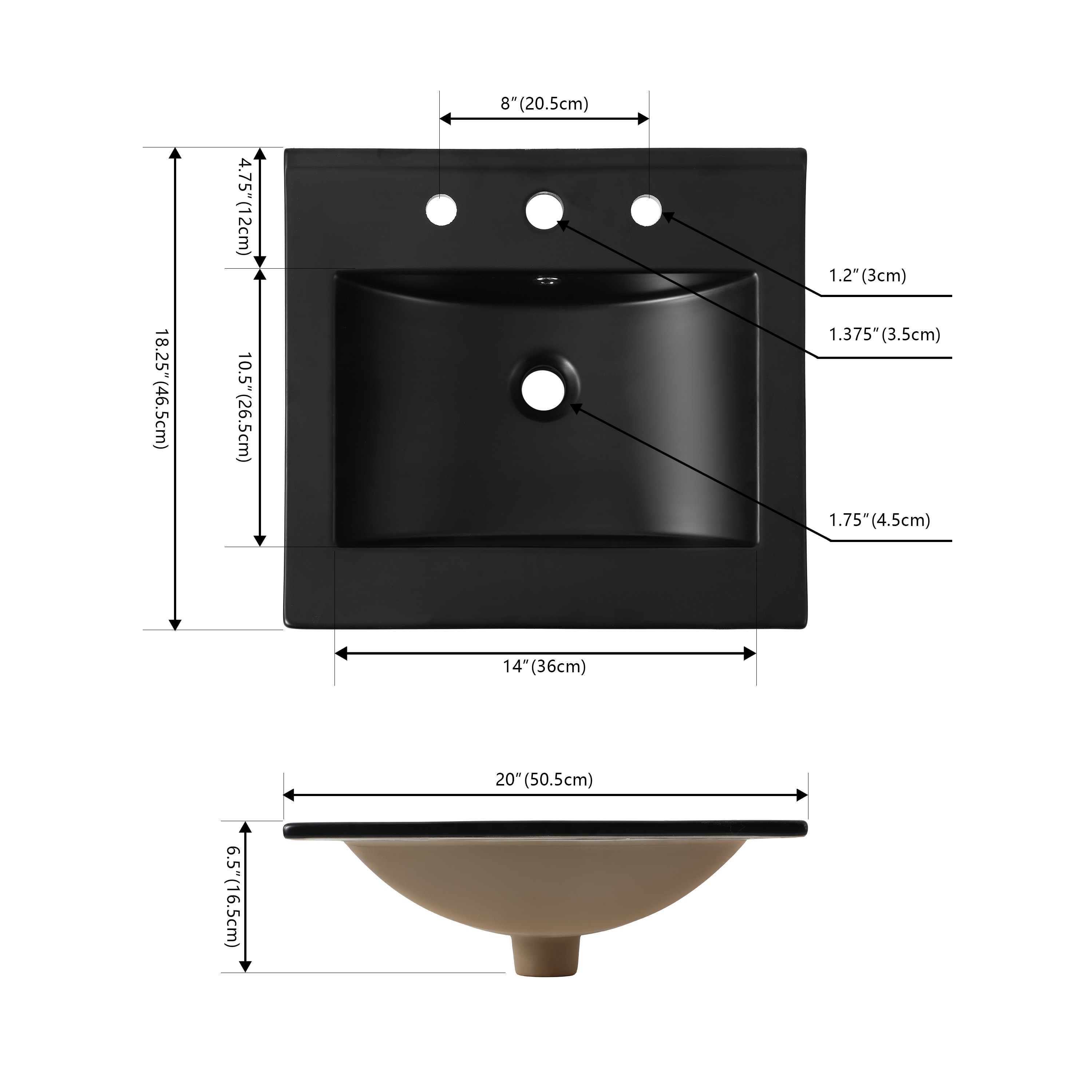 JONATHAN  Y SNK1000B Vanity-Tops - View #4