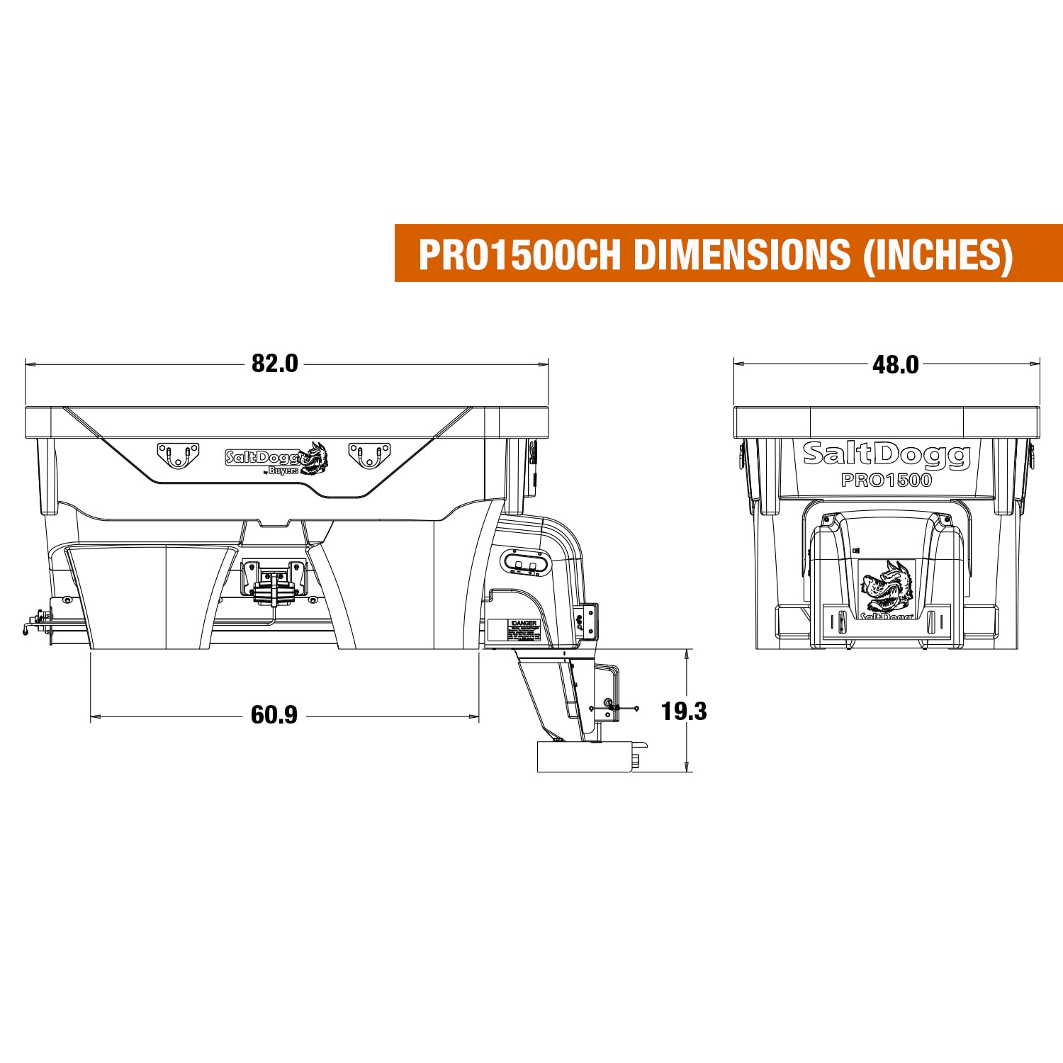 Buyers Products PRO1500CH spreaders - View #5