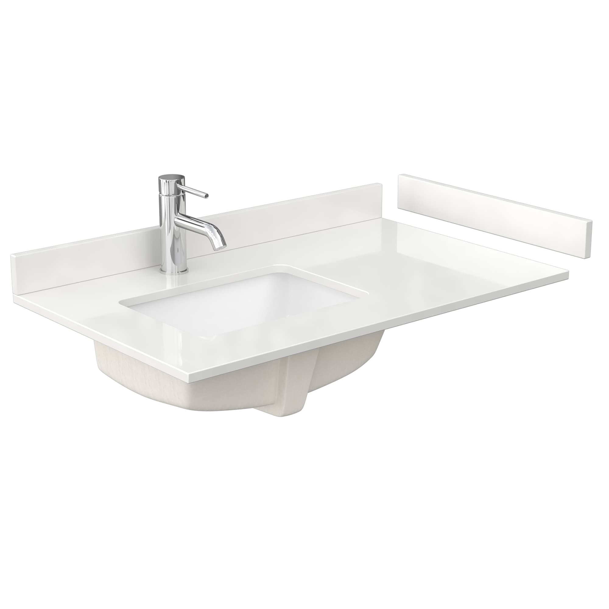 Wyndham Collection WCV252536SBBWQUNSM24 Bath-Vanity-Combo - View #4