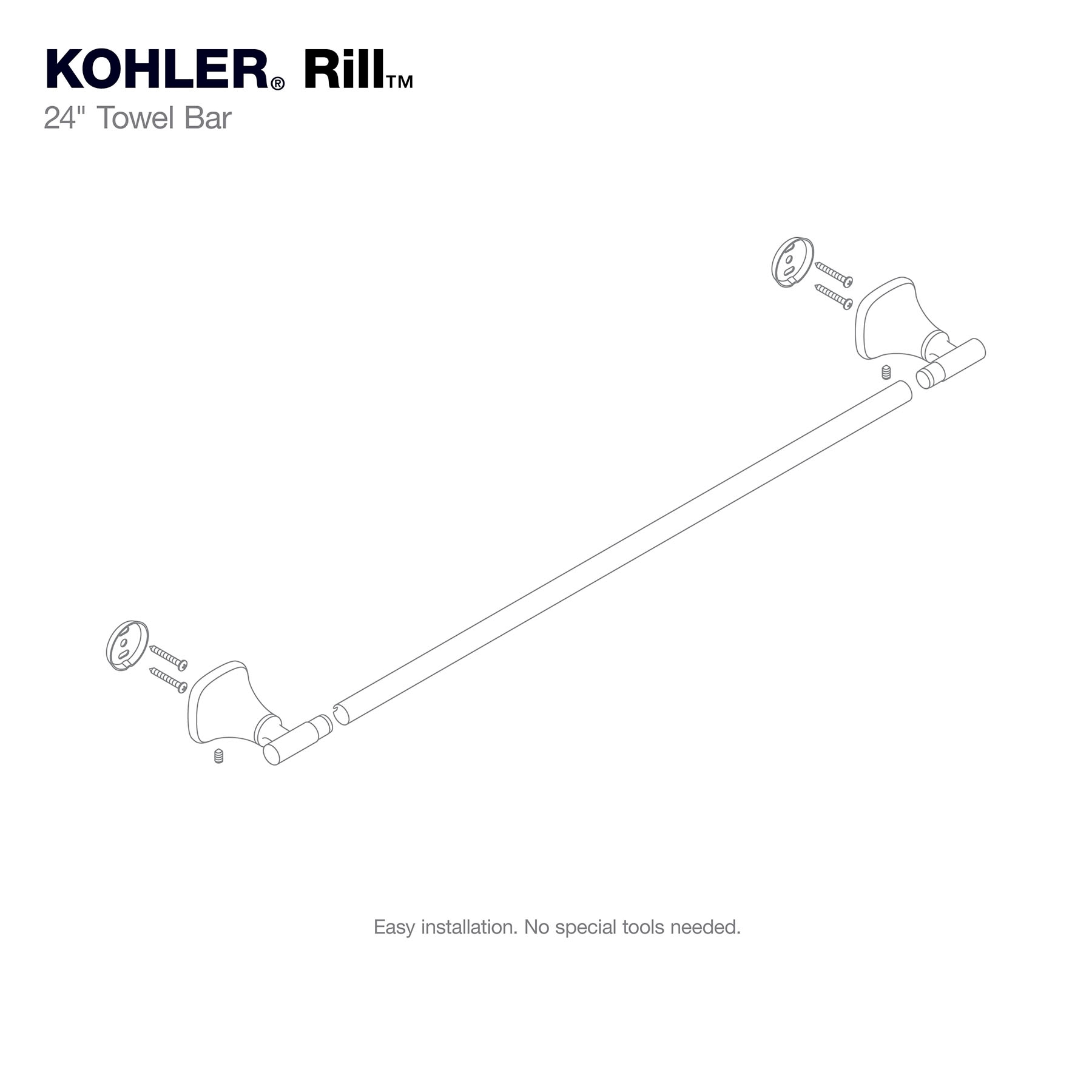KOHLER R28014-BL Decorative-Bath-Hardware-Kits - View #9