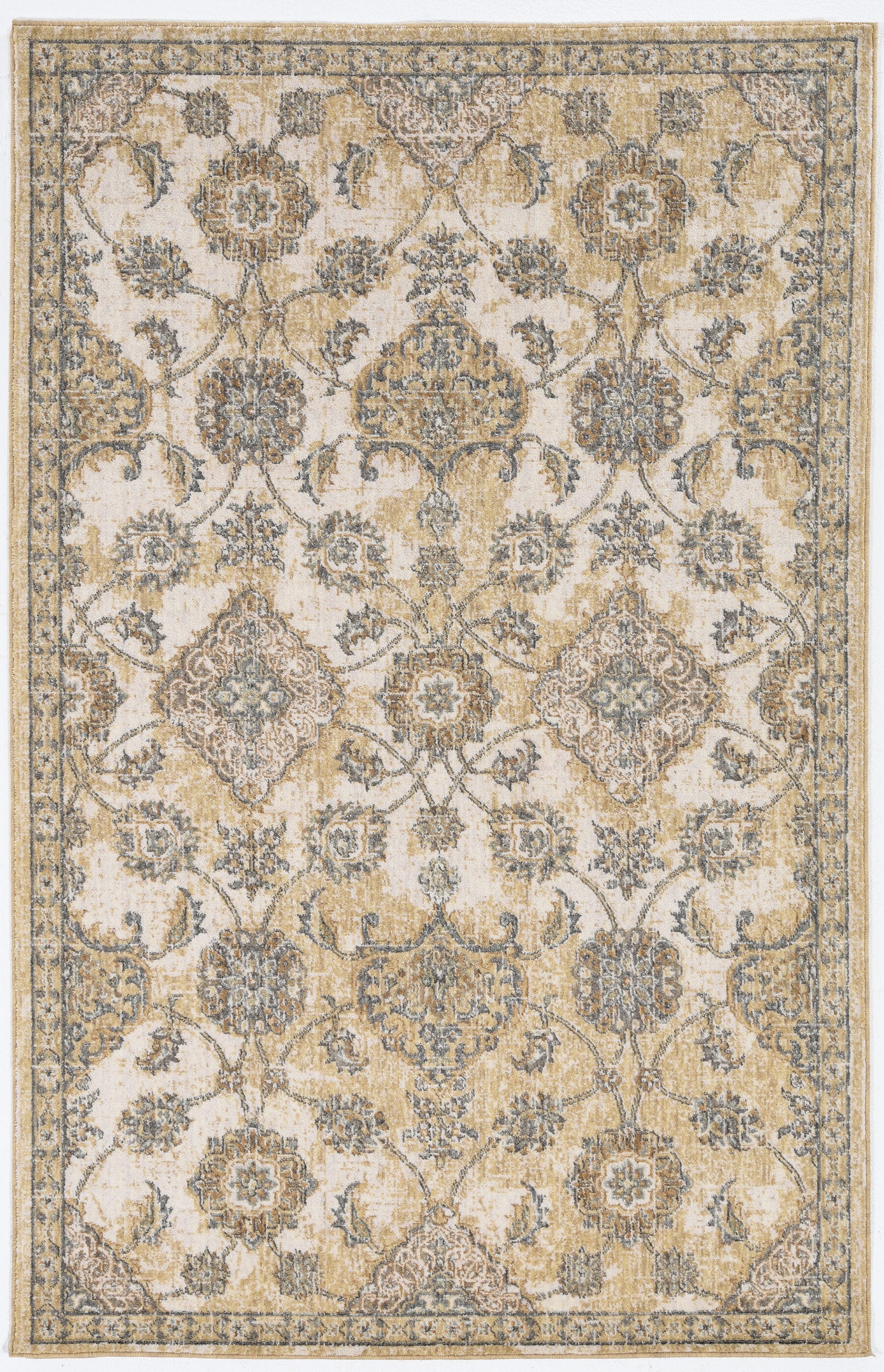 Everyday Woven EVE682077X1010 8 x 10 (ft) Wool Ivory Rectangular Indoor Medallion Farmhouse/Cottage Area rug