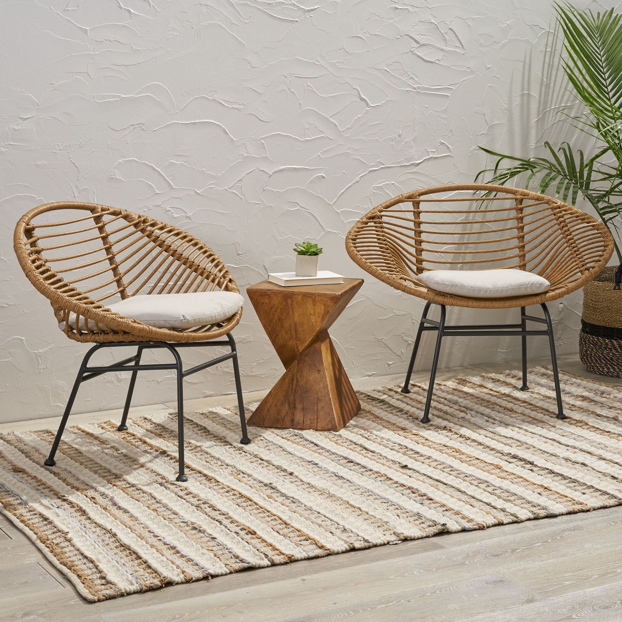 Miki Shinly NHS-LBRN-01JJ Patio-Chairs - View #7