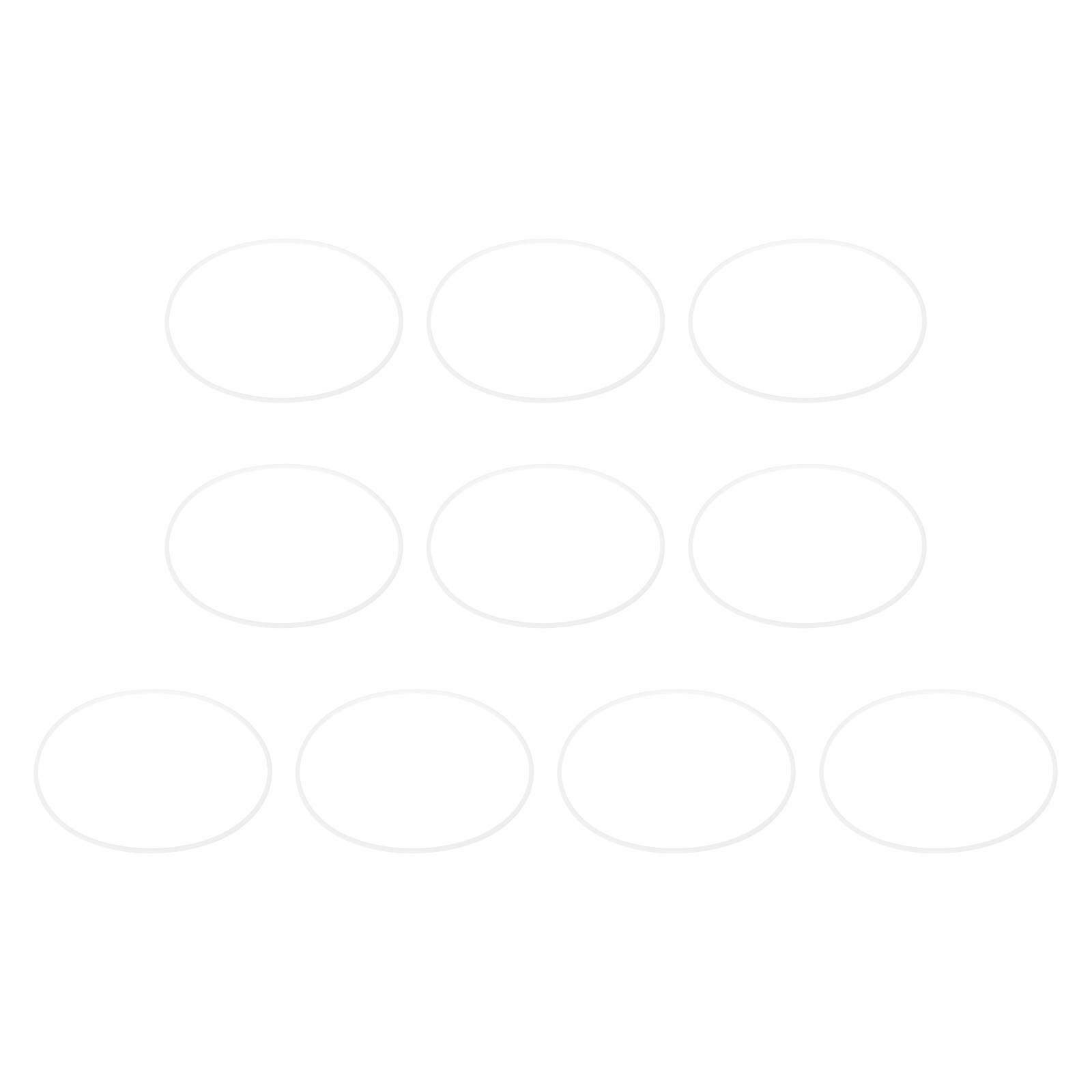 PATIKIL M140 PTFE Flat Washer 10pcs 140mm ID 145mm OD 1.5mm Thick O-Ring Sealing Gasket Spacer for Fasten Screws Flanges Faucet Pipe Valves White