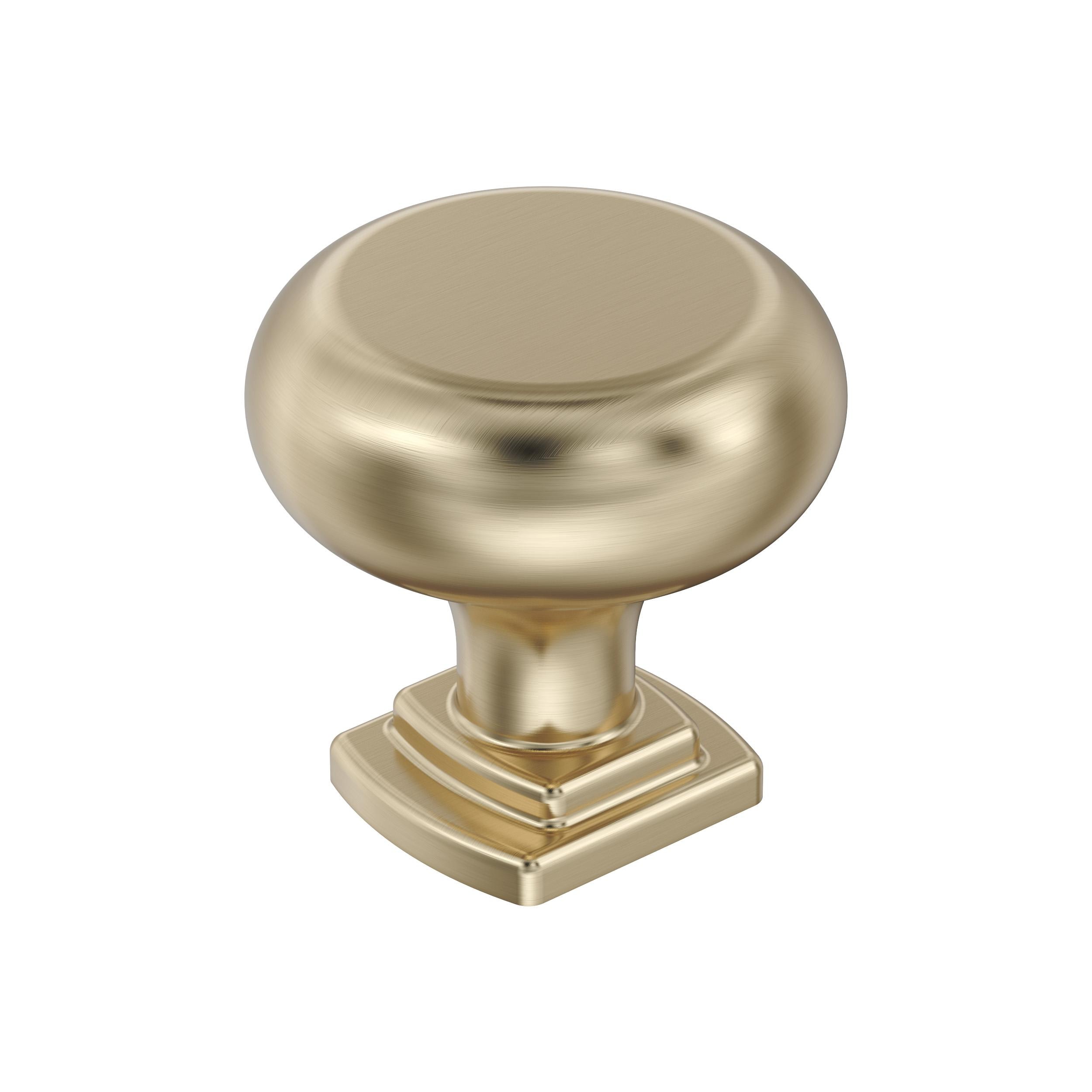 Amerock BP36893BBZ Surpass 1-1/4-in Golden Champagne Round Transitional Cabinet Knob