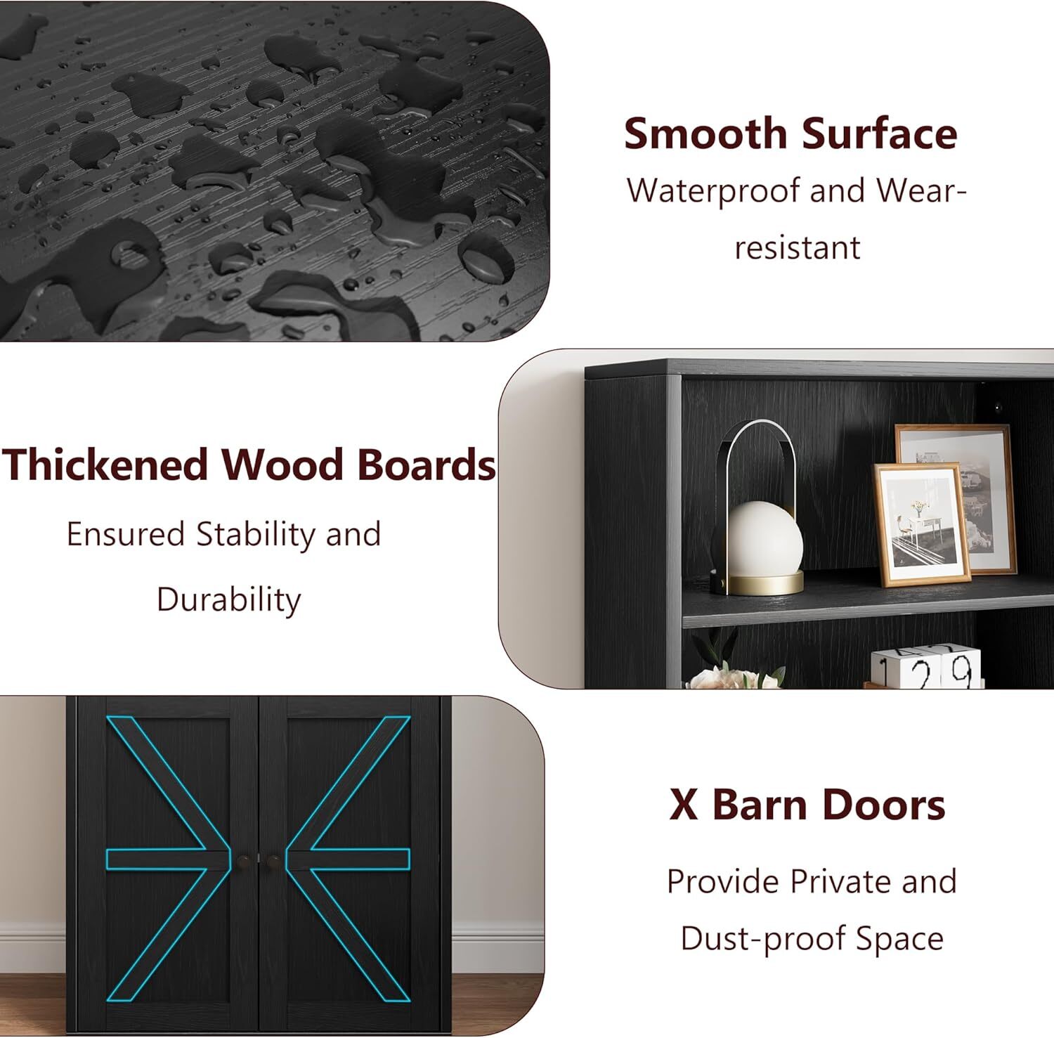 WhizMax XSN-PHO-0Y0801-BL bookcases - View #4