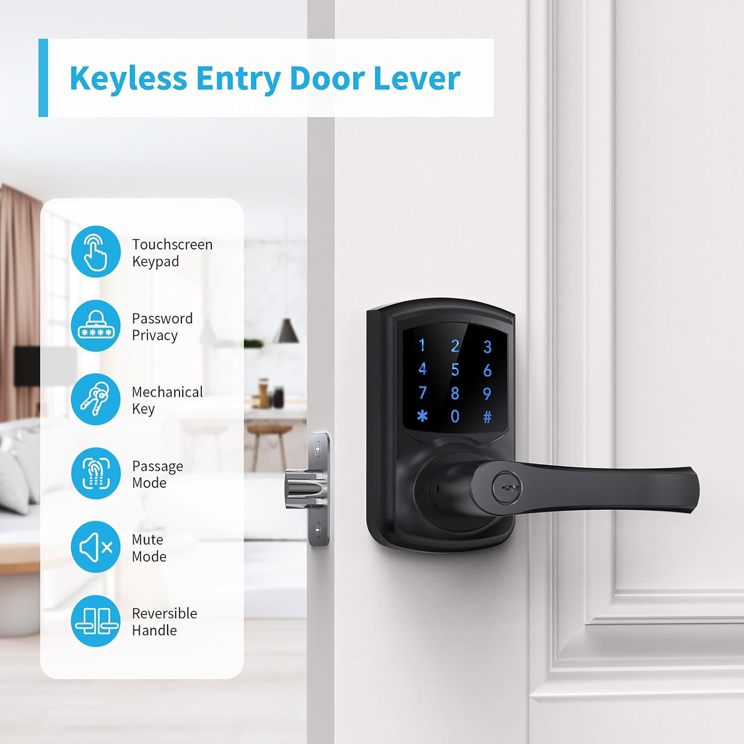 Afoxsos LAF0719F489 Electronic-Door-Locks - View #2