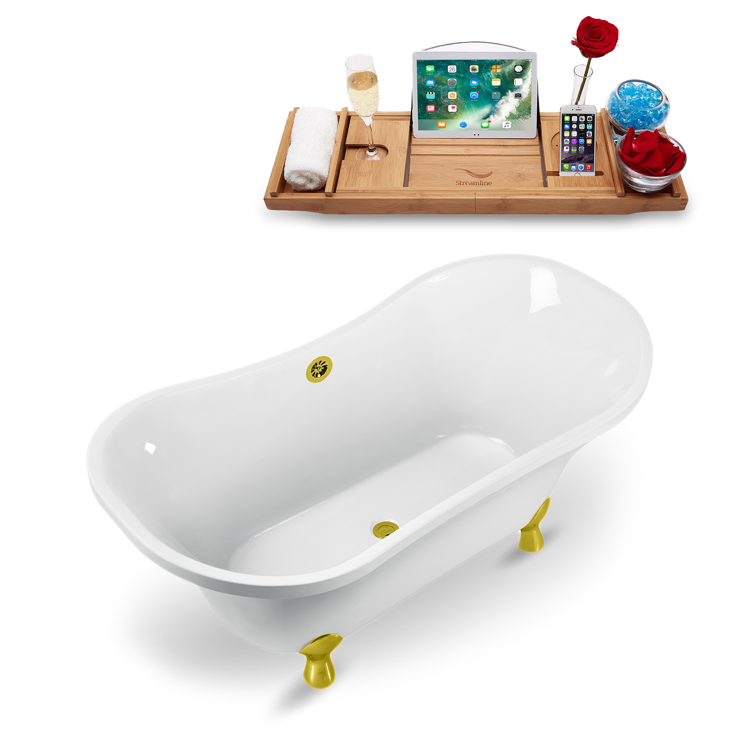 Streamline N920GLD-GLD bathtubs - View #2