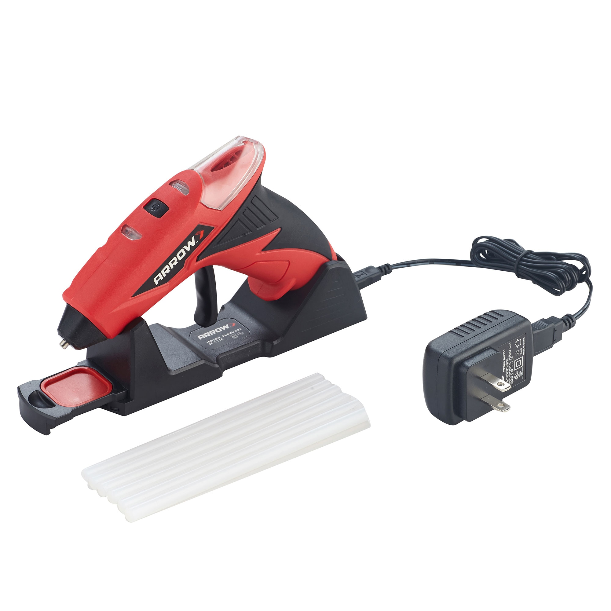 Cordless glue gun with 20V and 11mm thick glue stick, by Aisha Afxxal