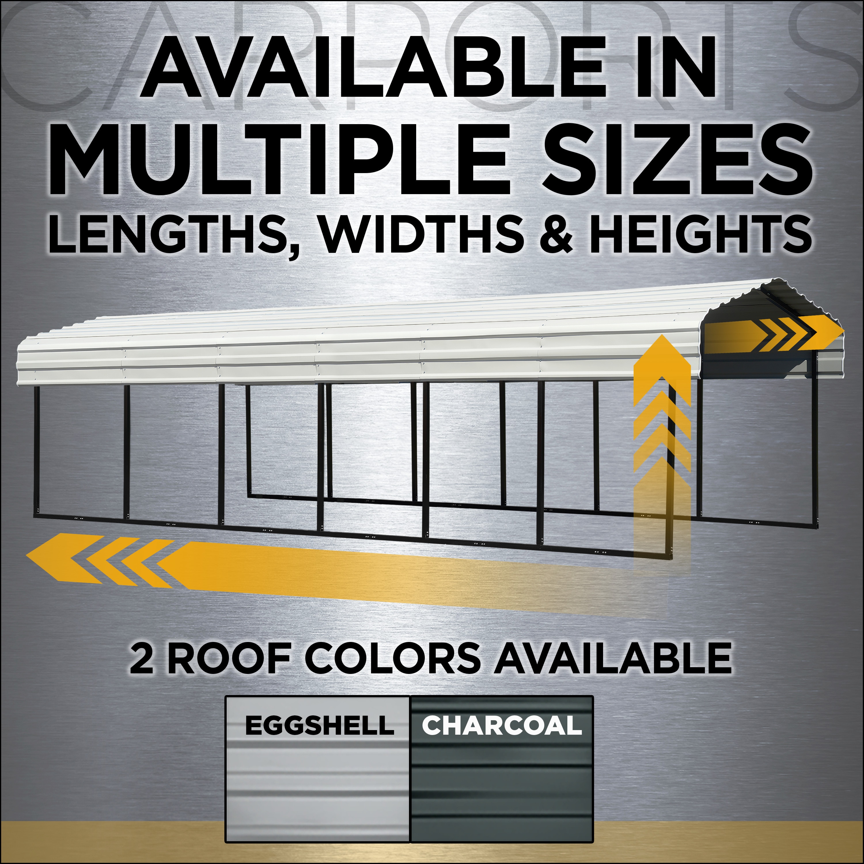 Arrow CPH122407ECL1 Carport-Covers - View #5
