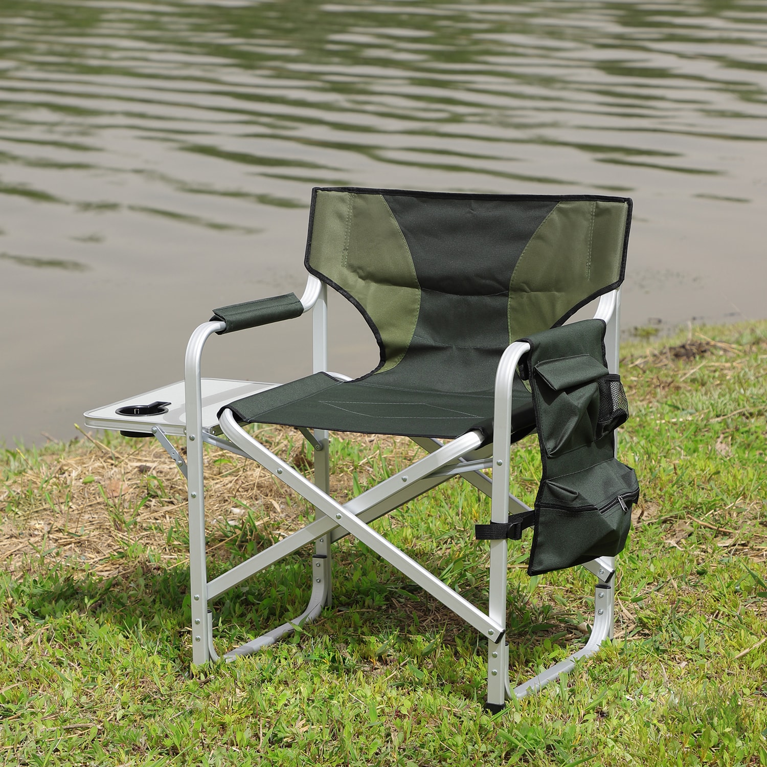 SINOFURN Canvas Green Folding Tailgate Chair SYA210011GN at SINOFURN Canvas Green Folding Tailgate Chair SYA210011GN at