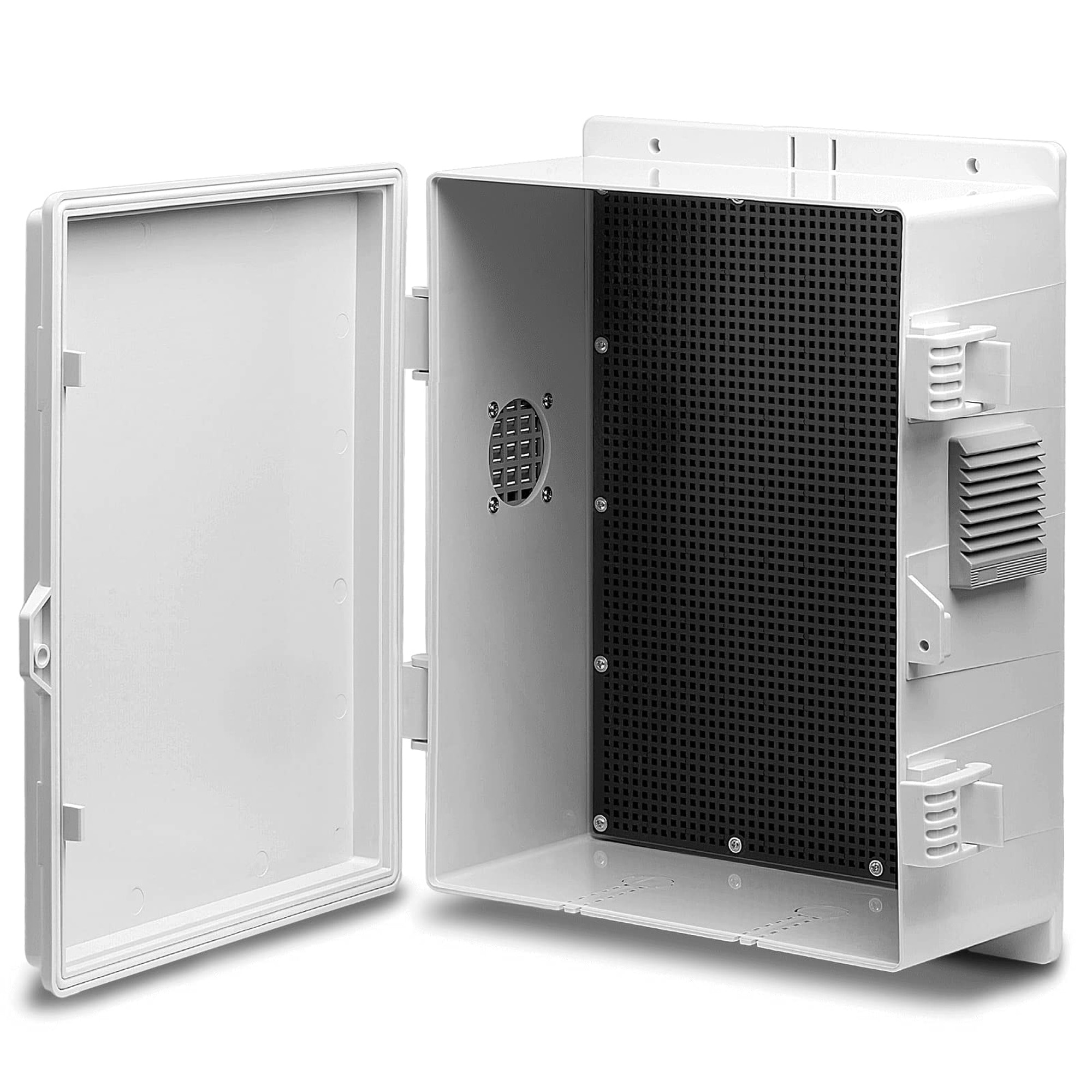 Numhew 13-in White ABS Electrical Enclosure with Hinged Cover and Ventilation