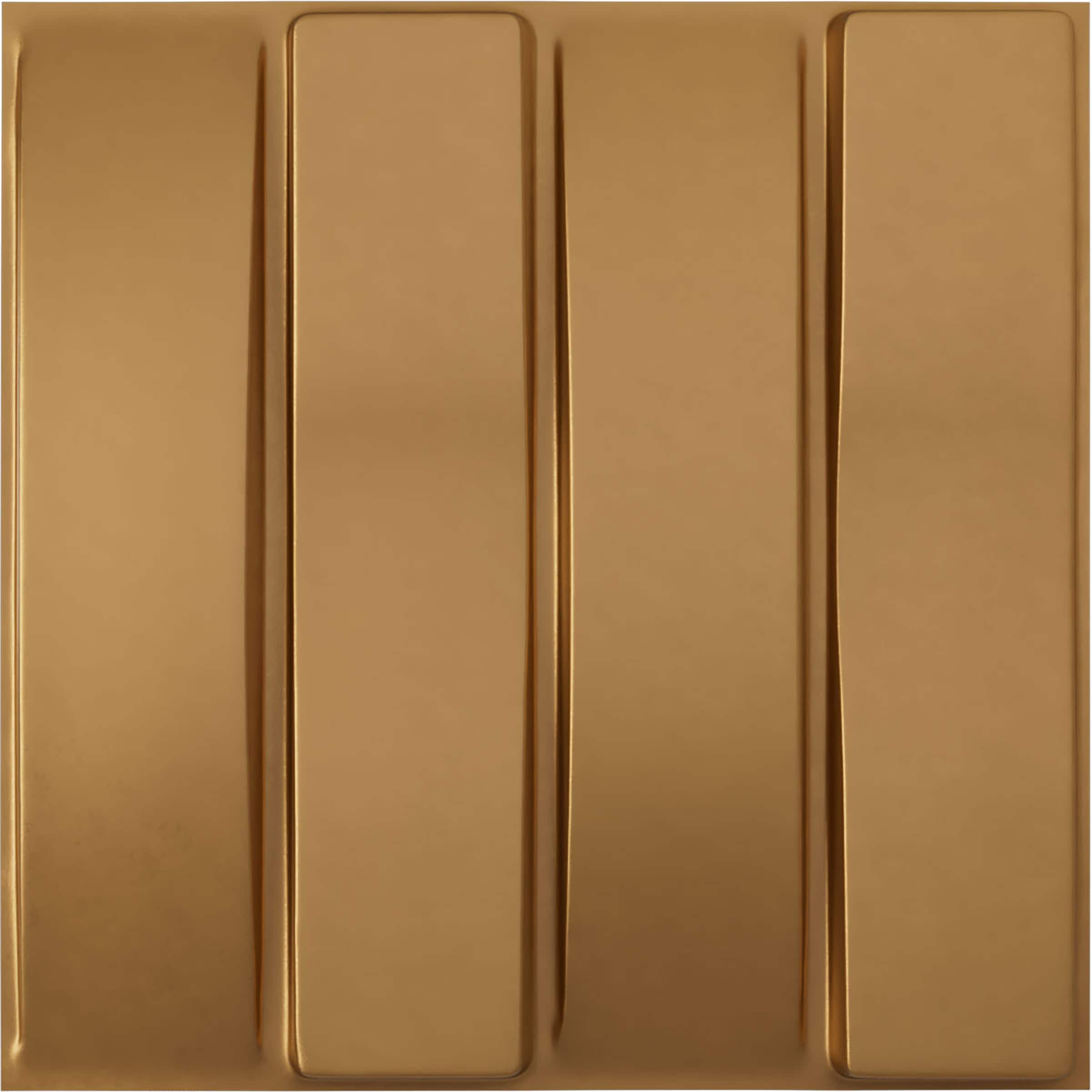 Ekena Millwork WP20X20CABGL 19-5/8-in x 19-5/8-in Embossed Paintable/Stainable Gold PVC Abstract Wall Panel ( 2.67-sq ft )