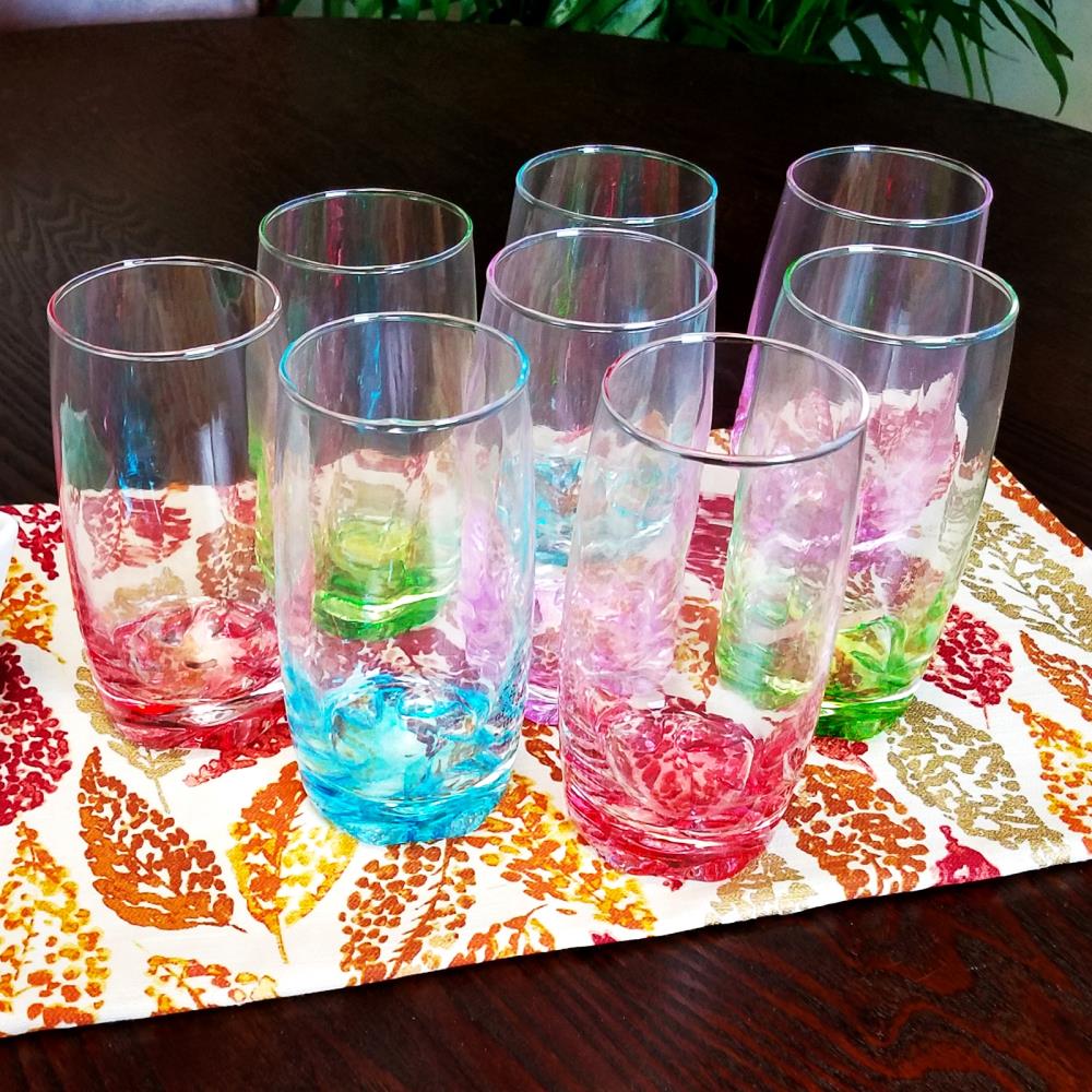 Gibson Home 13-fl oz Glass Drinkware Set of: 8 in the Drinkware