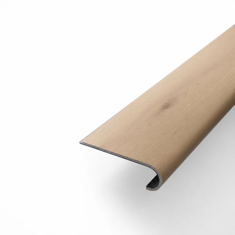 Flooret Flooret Modin LVP 60-in TruePlank Signature Micro Bevel Round Nosing - Kora Signature Micro Bevel, Made from a Real Plank, Waterproof, Scratch-Resistant and Easy to Install, Flush for Finish Stair