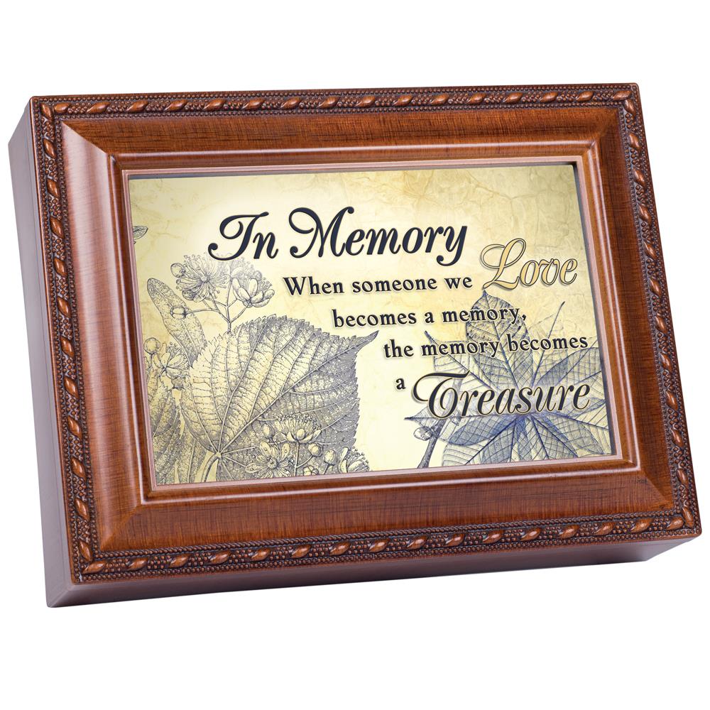 Dicksons DCKS2719  MB1948 Breavement Music Box- In Memory- When Someone We Love Becomes A Memory the Memory Becomes A Treasure
