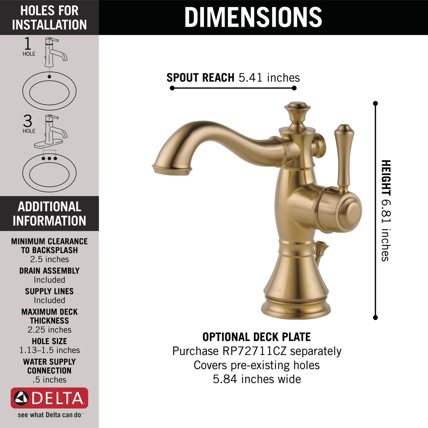 Delta 597LF-CZMPU Lavatory-Faucets - View #3